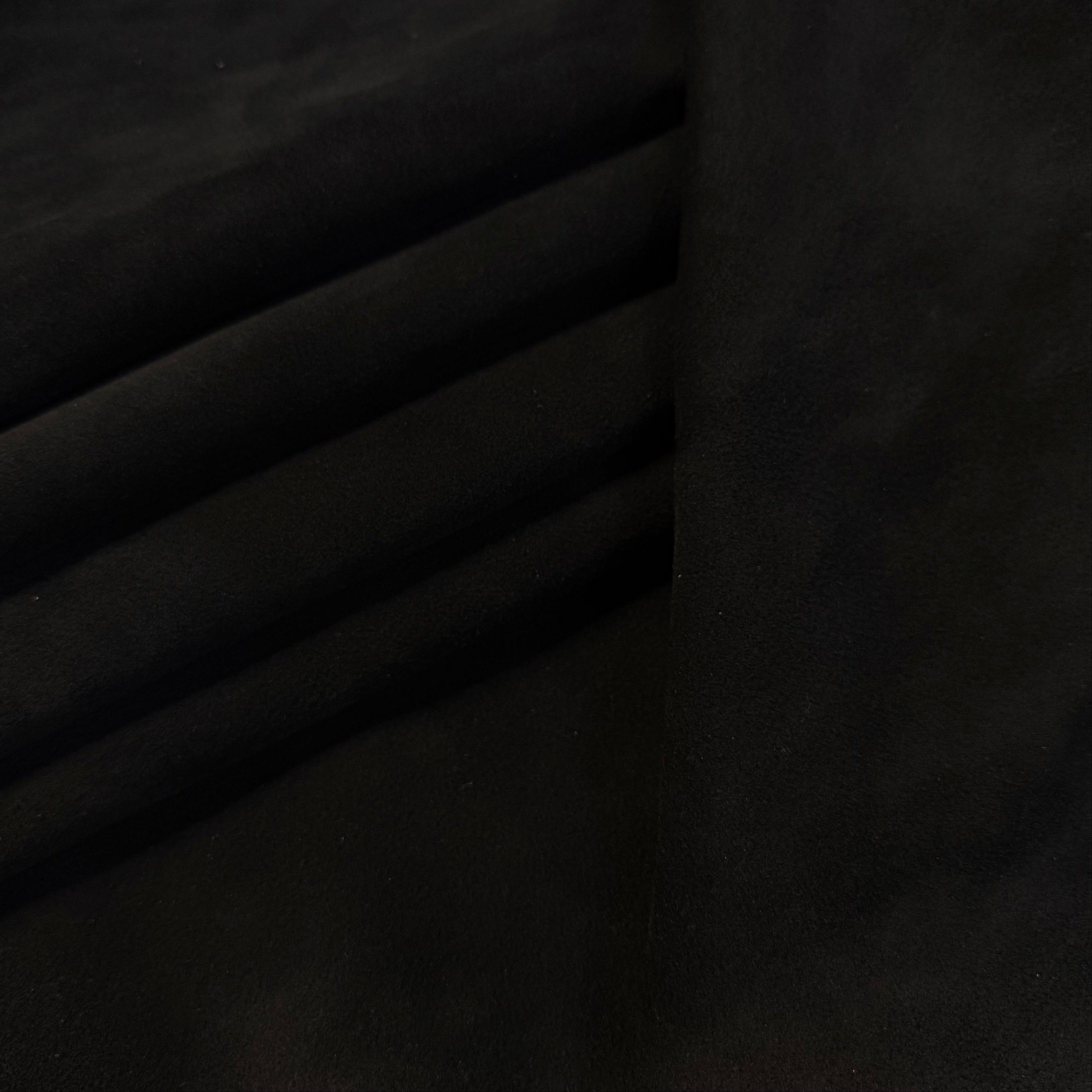 Economy Calf Suede Split, 2 Weights - Black