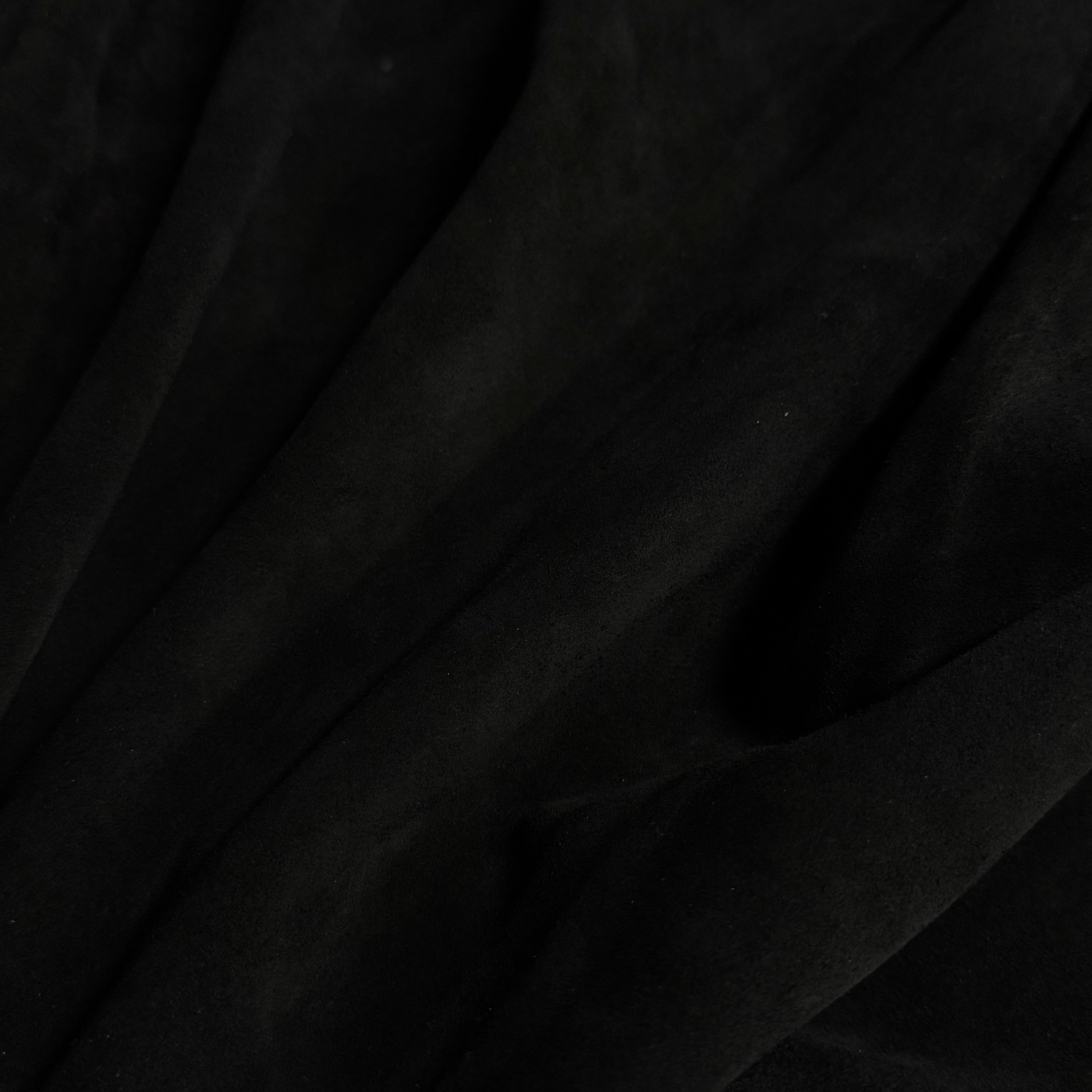 Economy Calf Suede Split, 2 Weights - Black