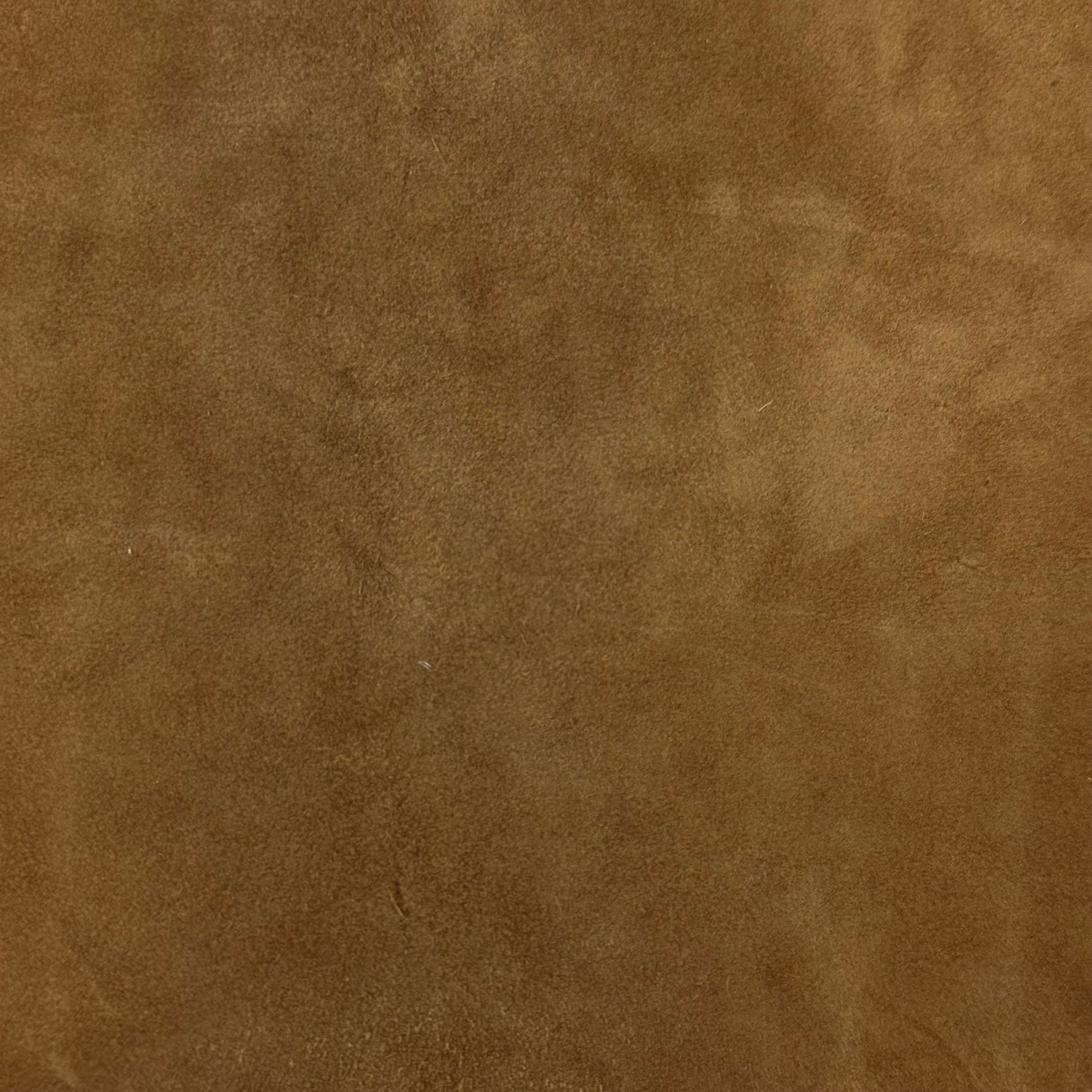 Brown Conceria Incas Italian Water Calf leather with a soft, suede-like finish, 2 oz.