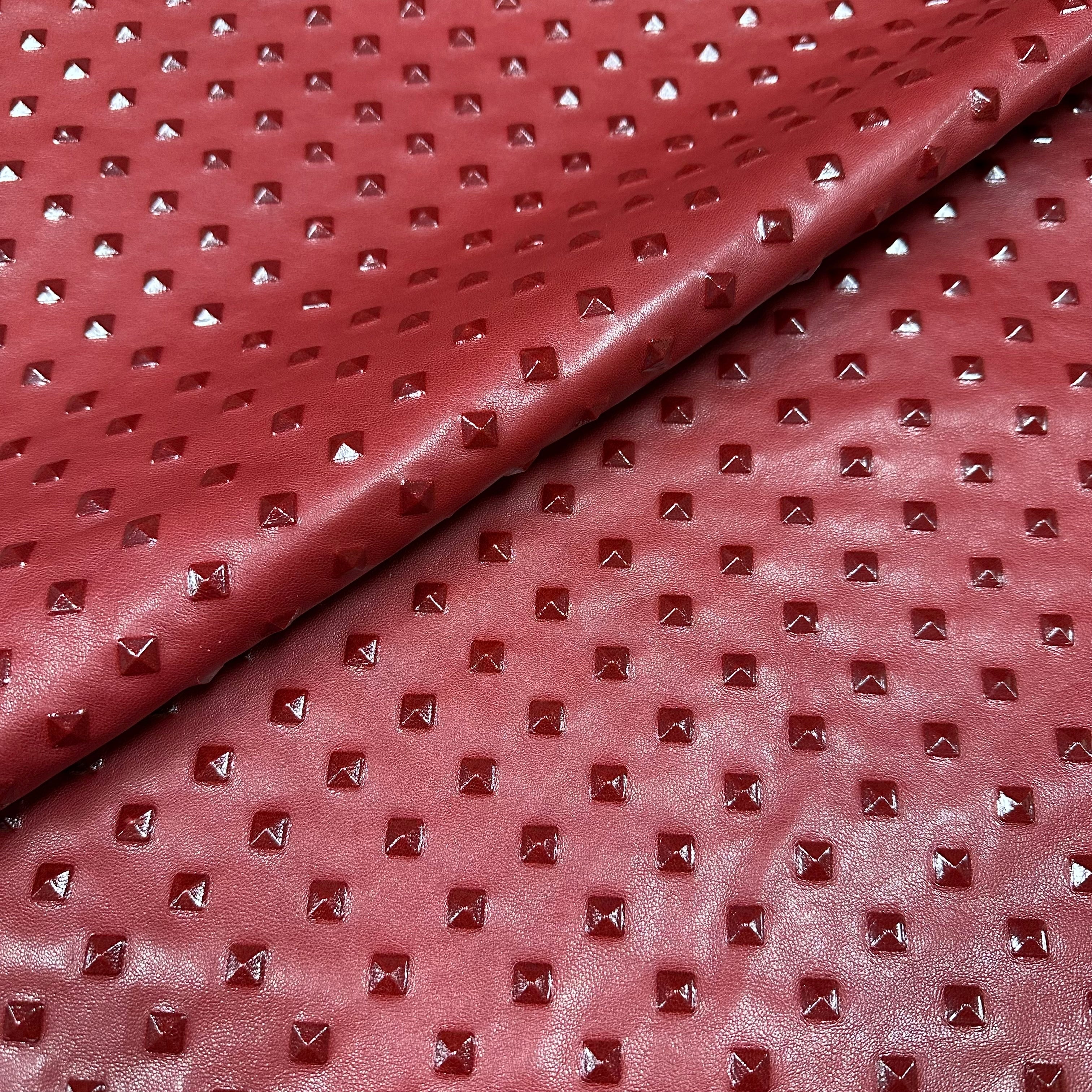 Pyramid Debossed Veg Tan Lamb, 2 oz | 3 Colors