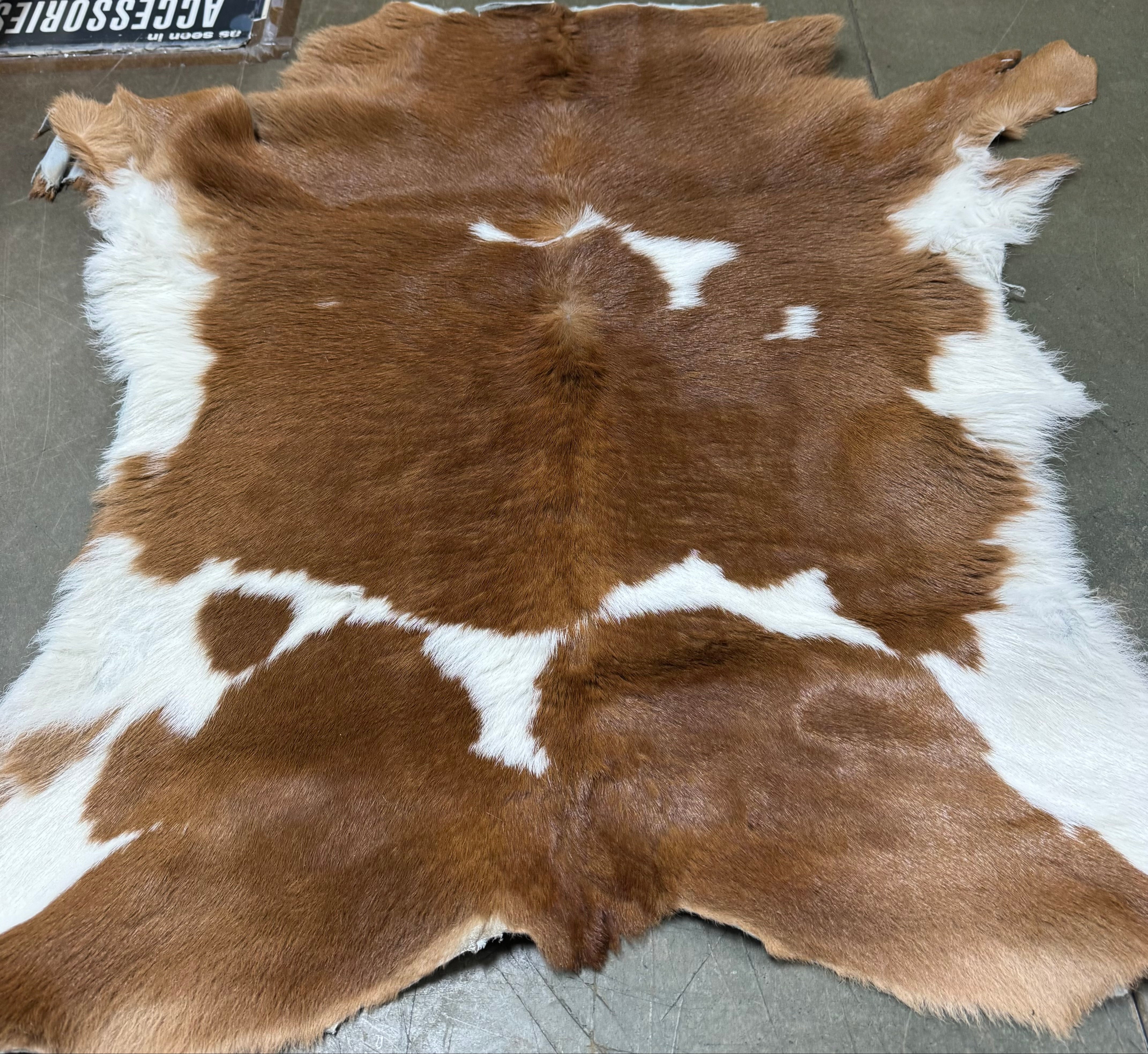 Long Hair Natural Cavalino Hair-On Calf, 5 oz