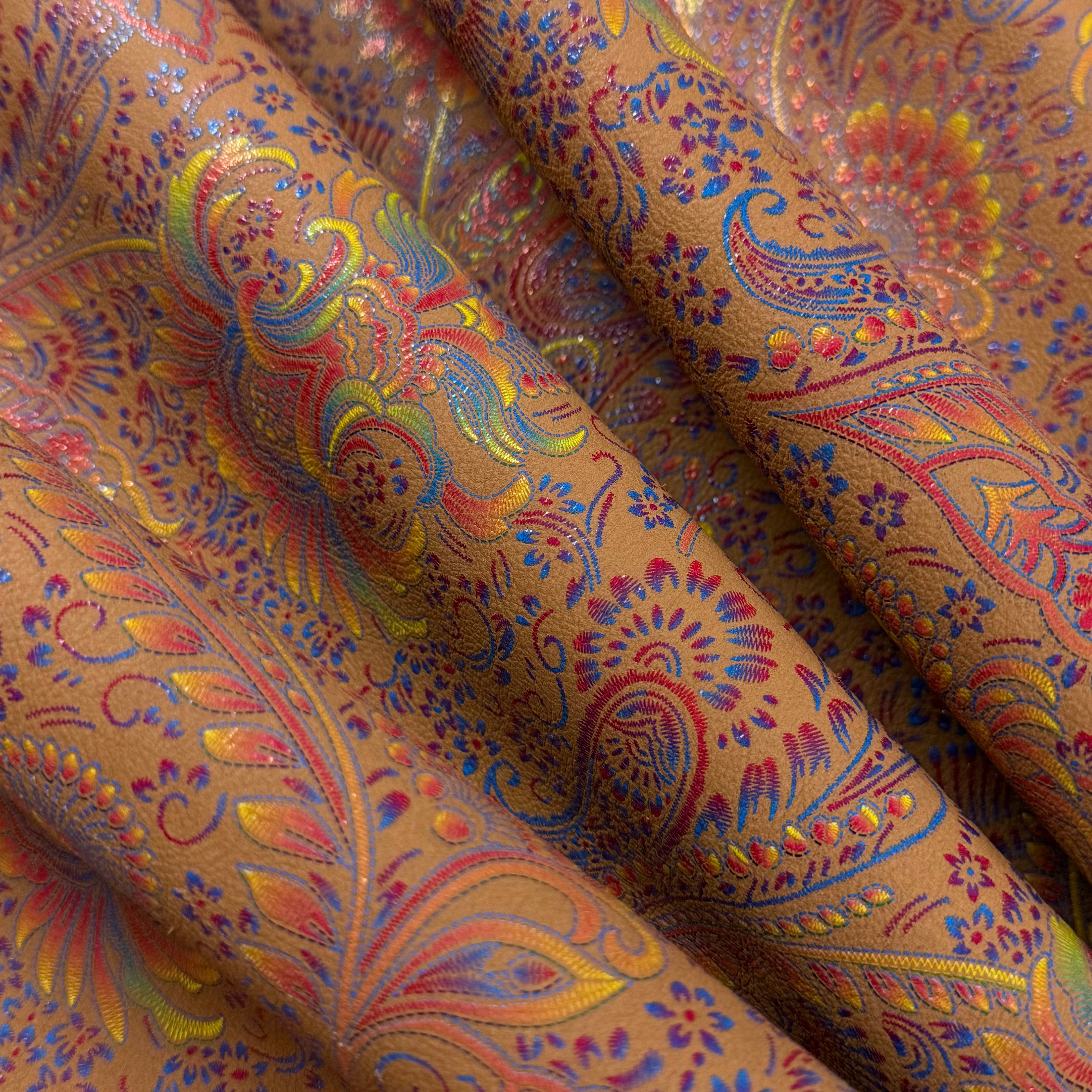 Floral Jacquard Nubuck Cow, 3 oz - 4 Colors