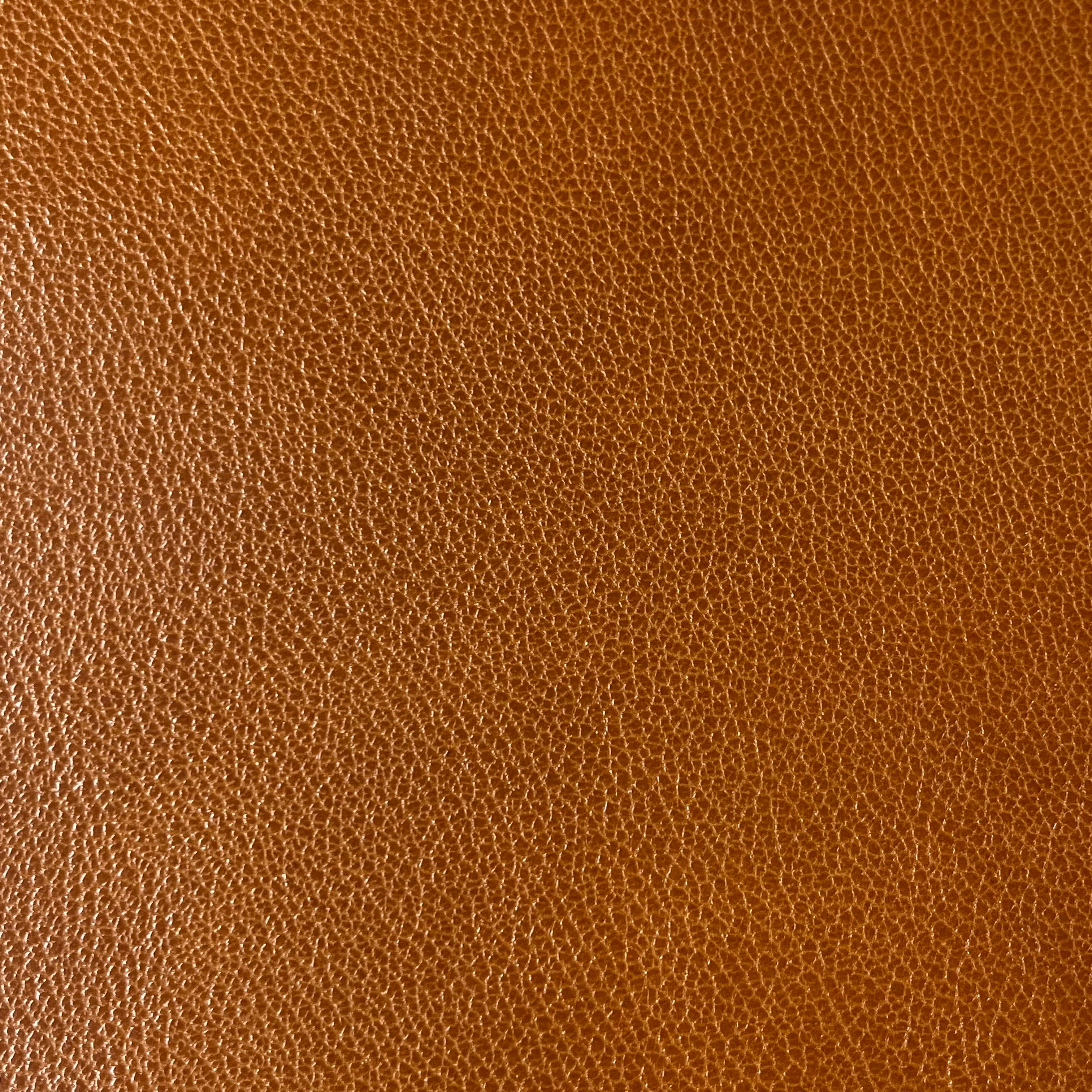 Goat Grain Embossed Cowhide, 3 oz | Cognac and Black
