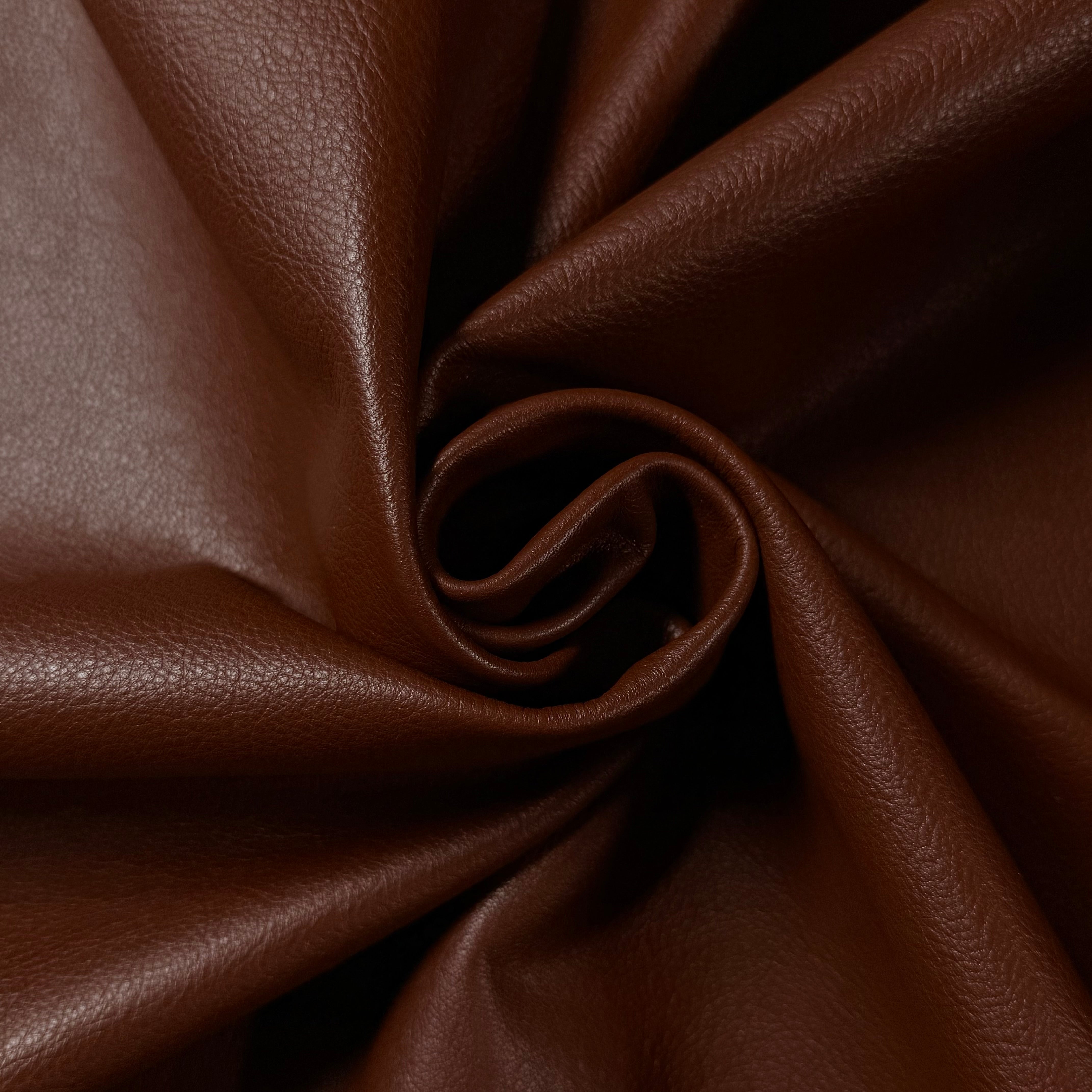 Garment Weight Full Grain Cowhide, 2.5 oz | Black & Cognac