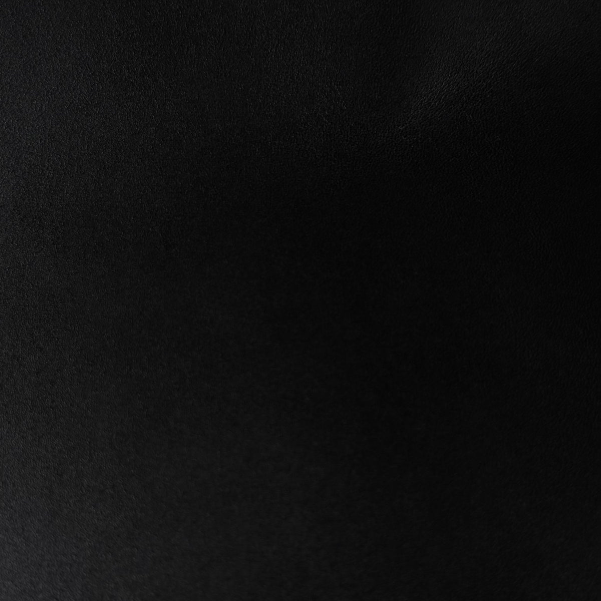 Apollo product swatch in matte black leather featuring a smooth, fine-grained texture and minimalist aesthetic.