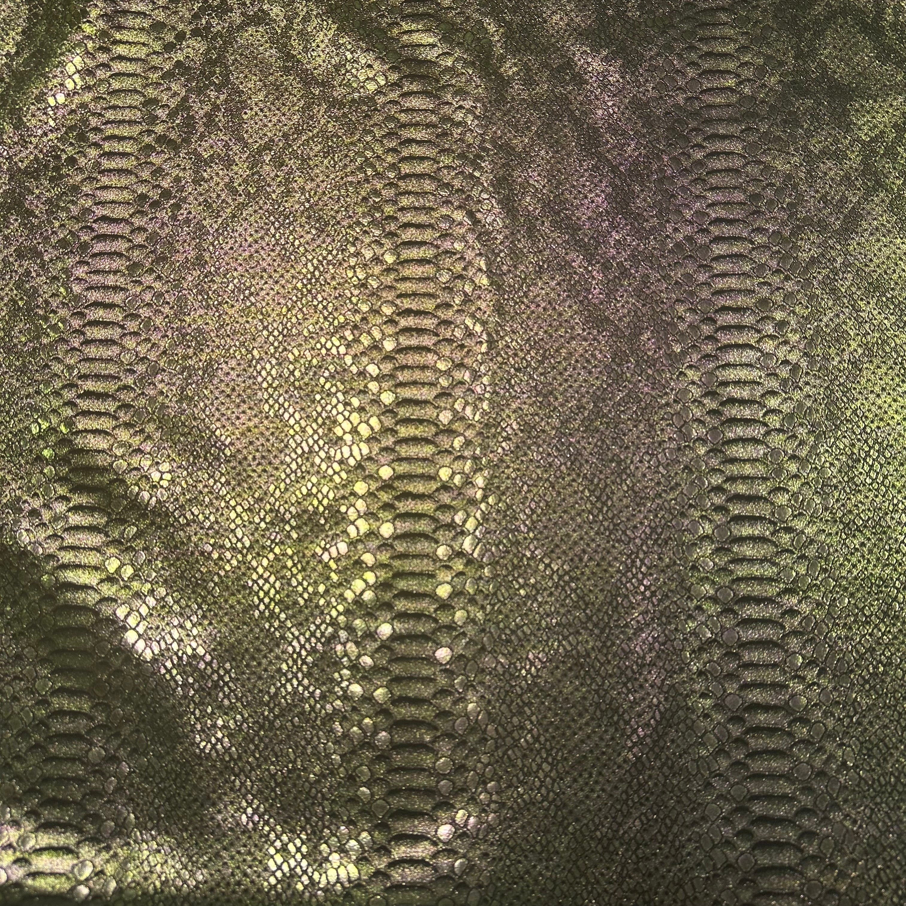 Metallic Foil Calf Suede, 3 oz