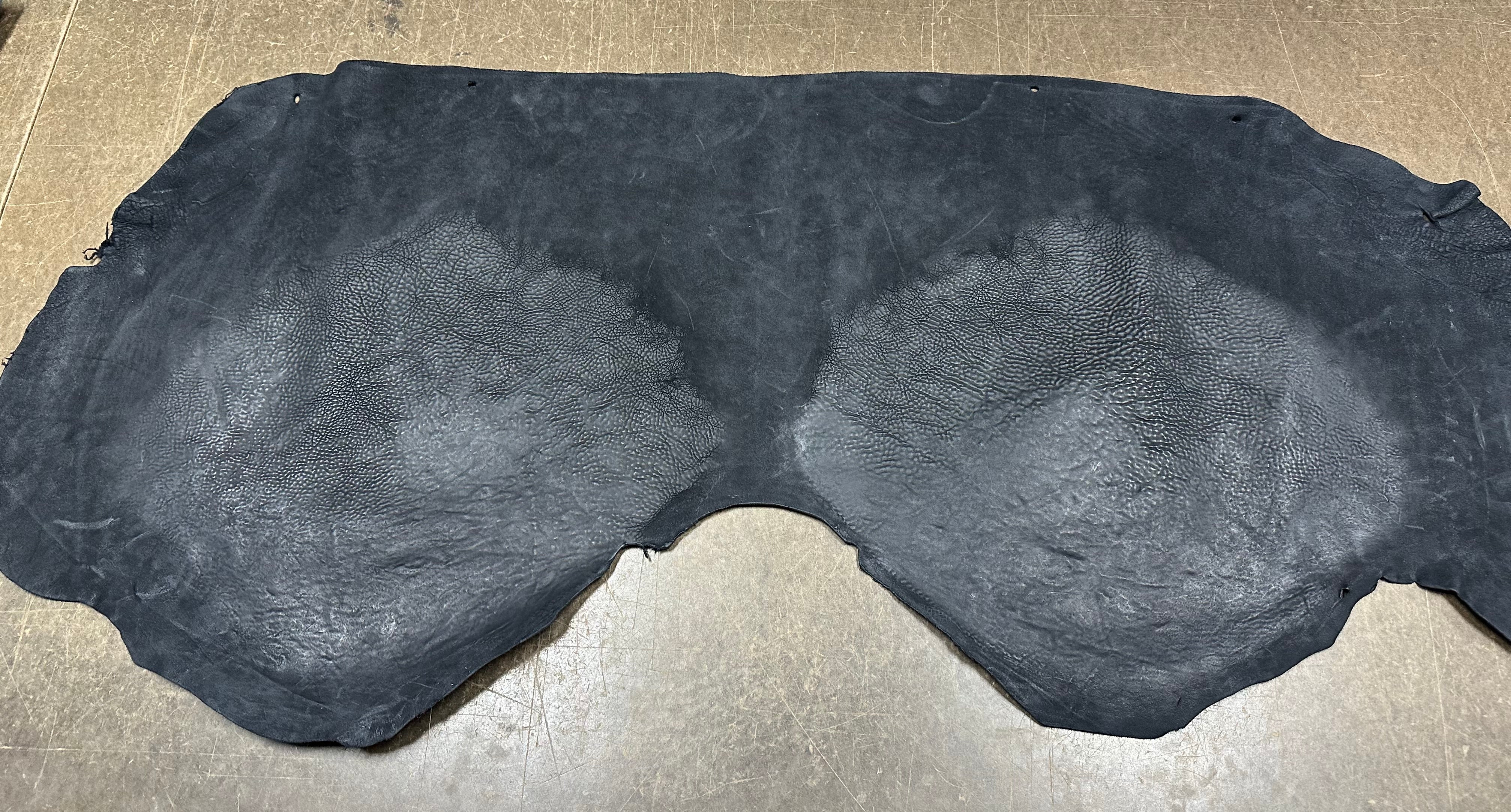 Crude Veg Tan Horse Culatta Double Butt, 2-3 oz - Black