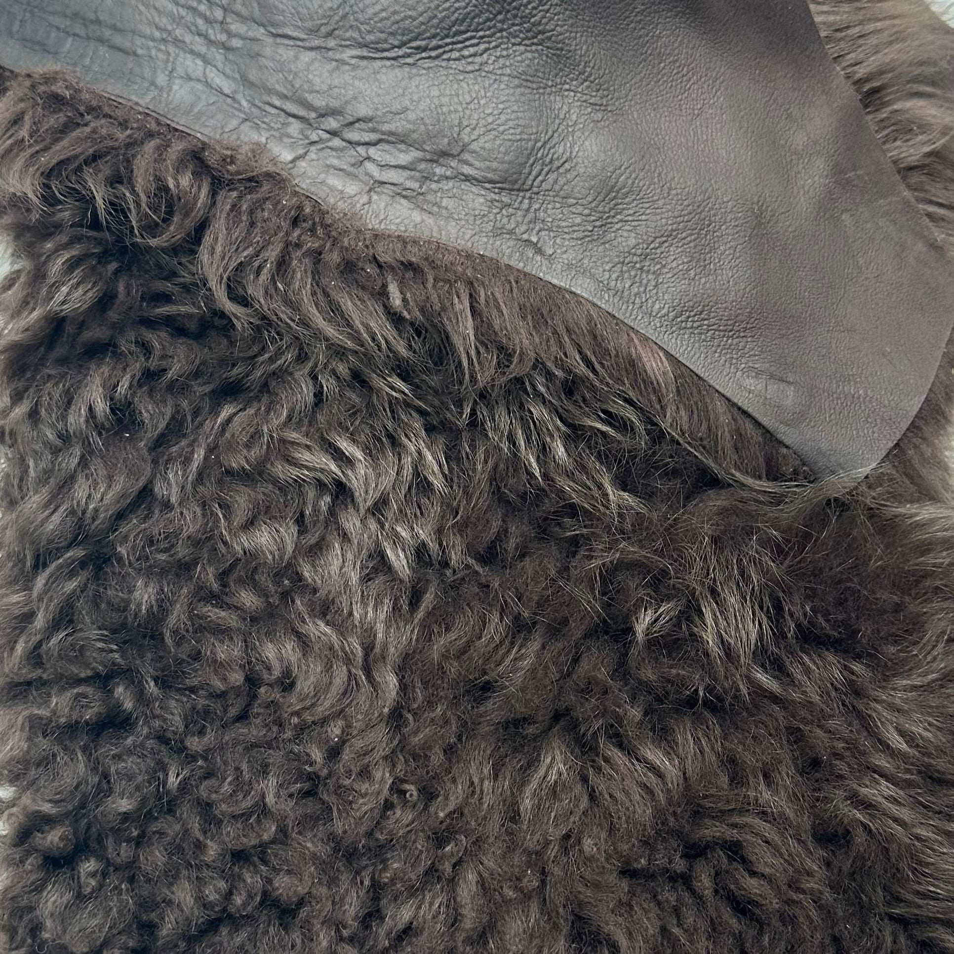 Tigrado Shearling - Ebony, Nappa Matched Back