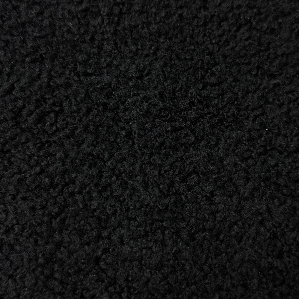Super Lightweight Curly Merino Shearling, Black Nappa Back