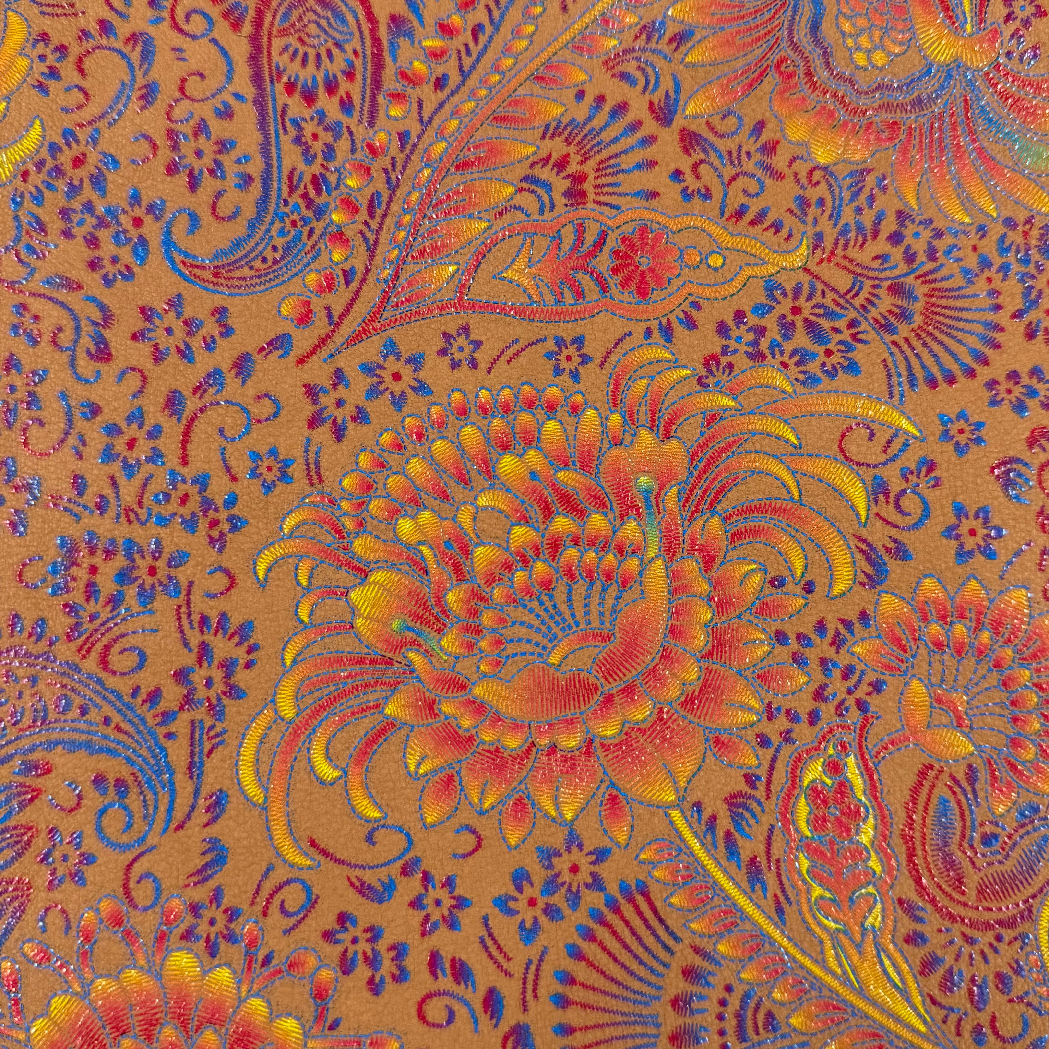 Floral Jacquard Nubuck Cow, 3 oz - 4 Colors