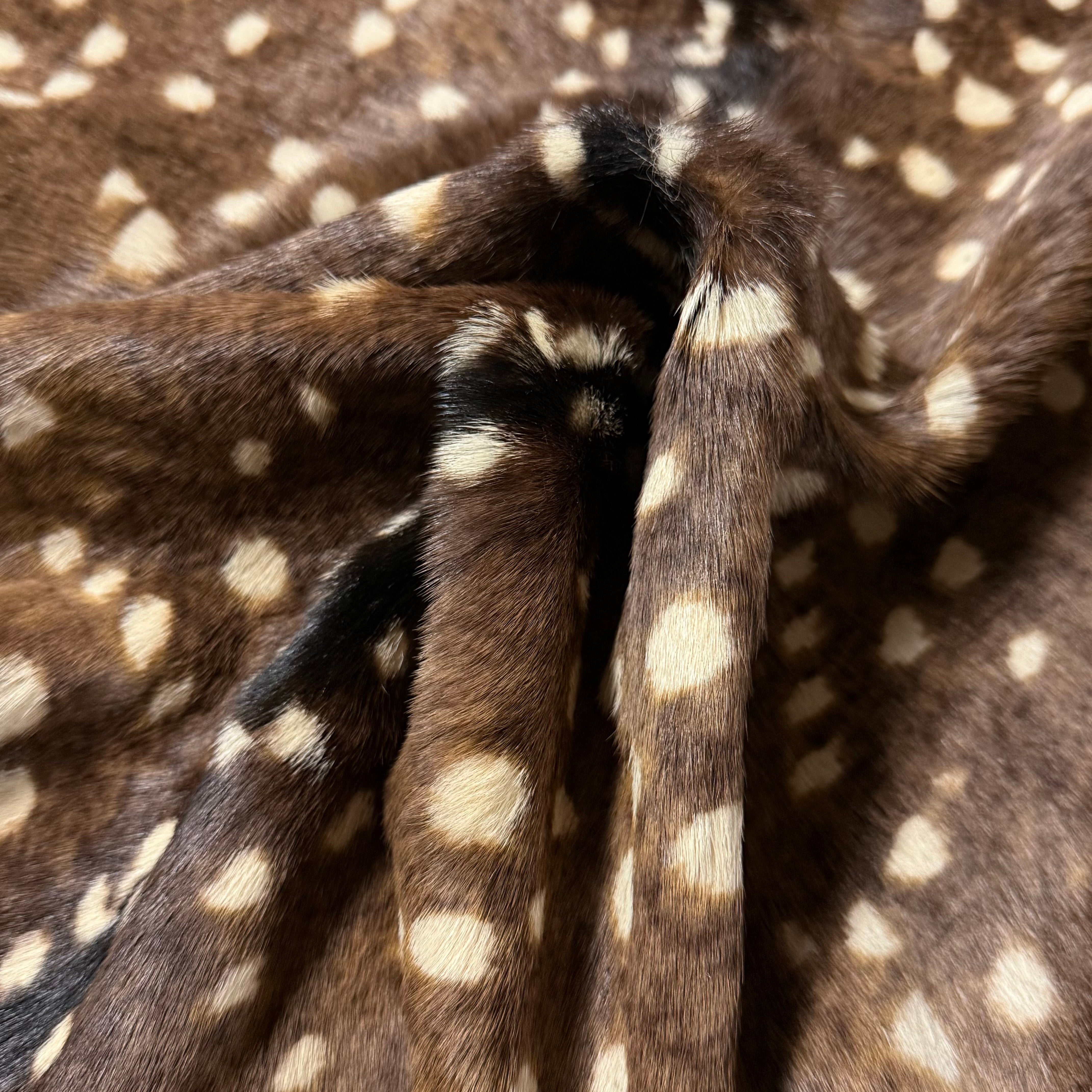 Axis Deer Print Cavallino Hair-On Calf, 2.5 oz