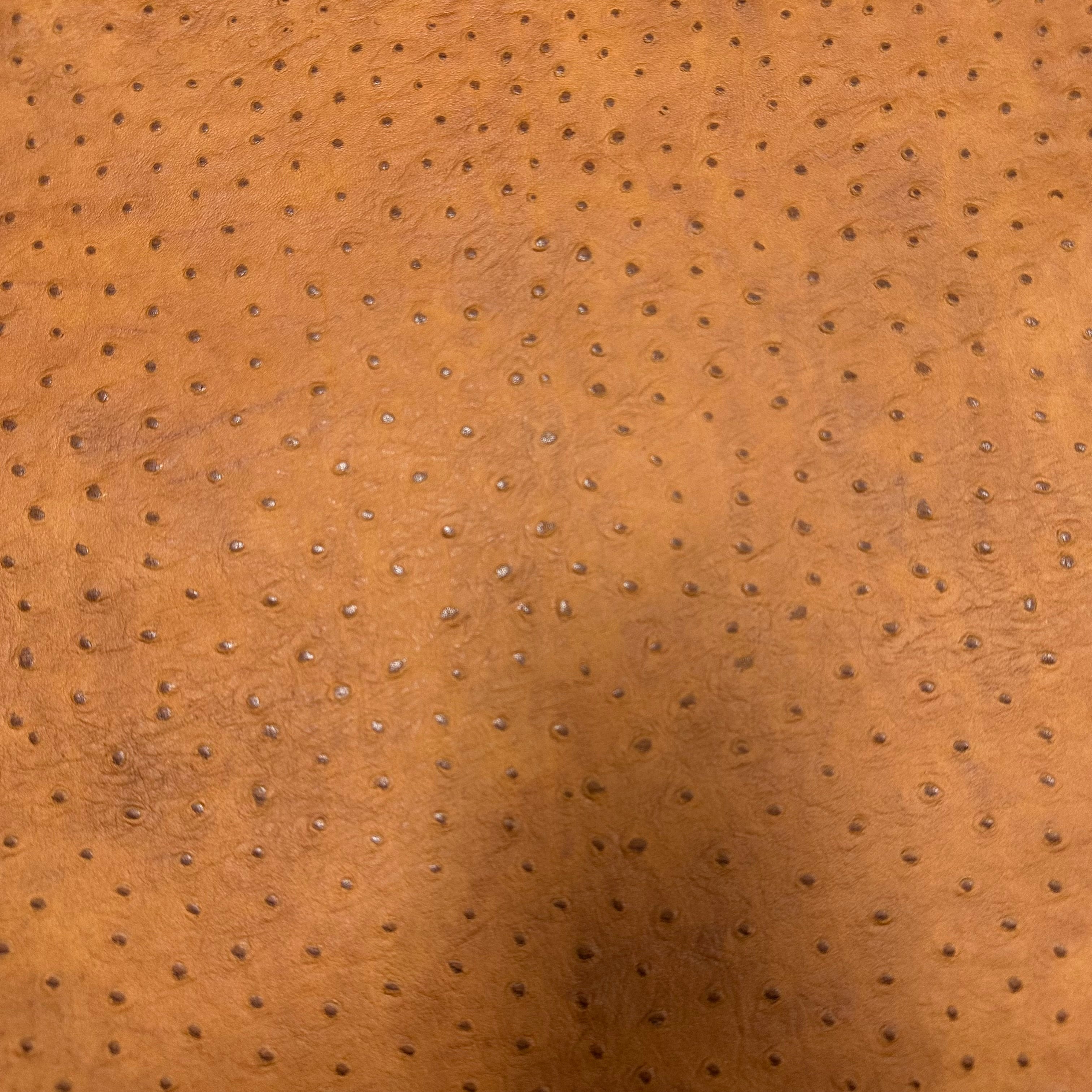 Artigiano Del Cuoio (ADC) Ostrich-Embossed, 2-3 oz | Tan