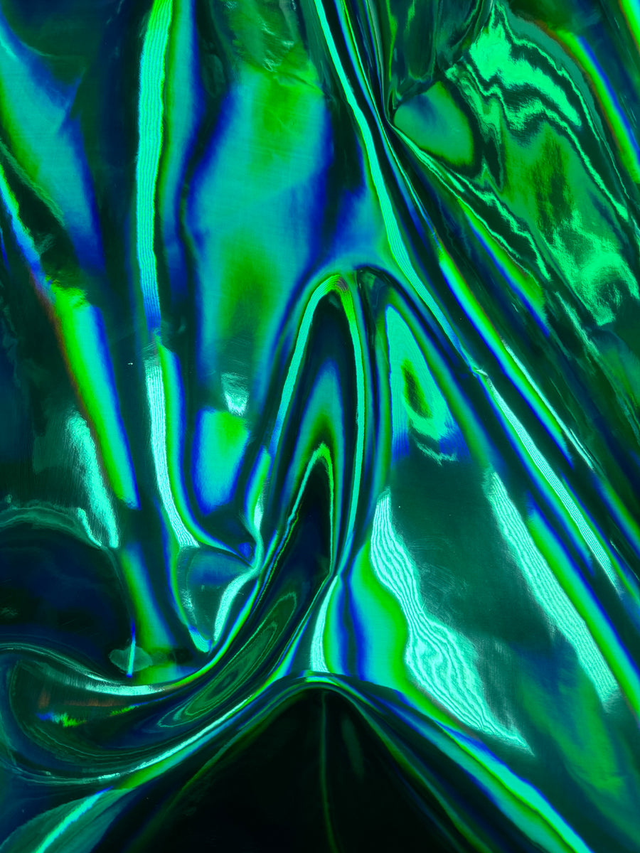 GREEN HOLOGRAPHIC COW SIDE