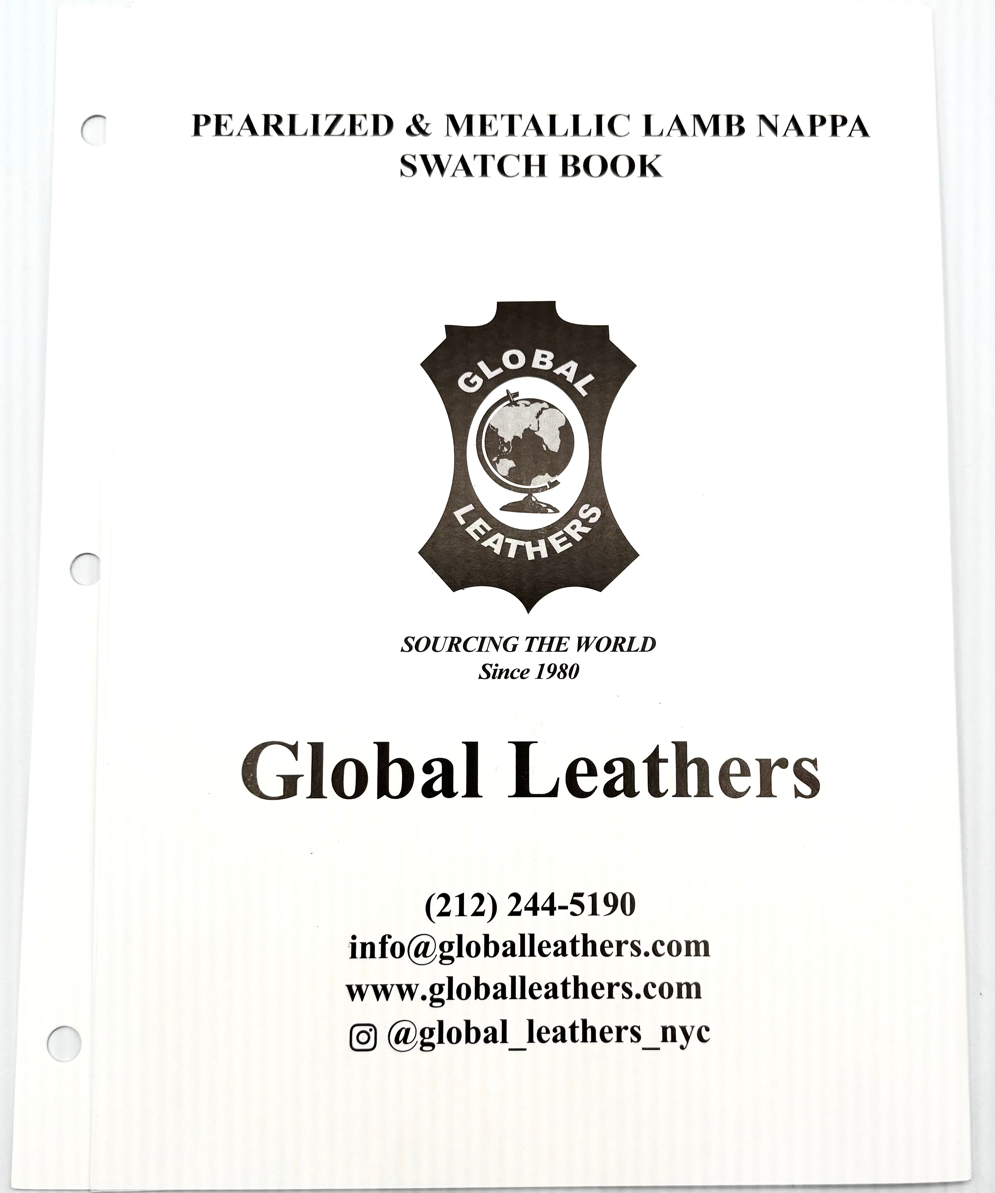 Pearlized & Metallic Lamb Nappa Swatch Book