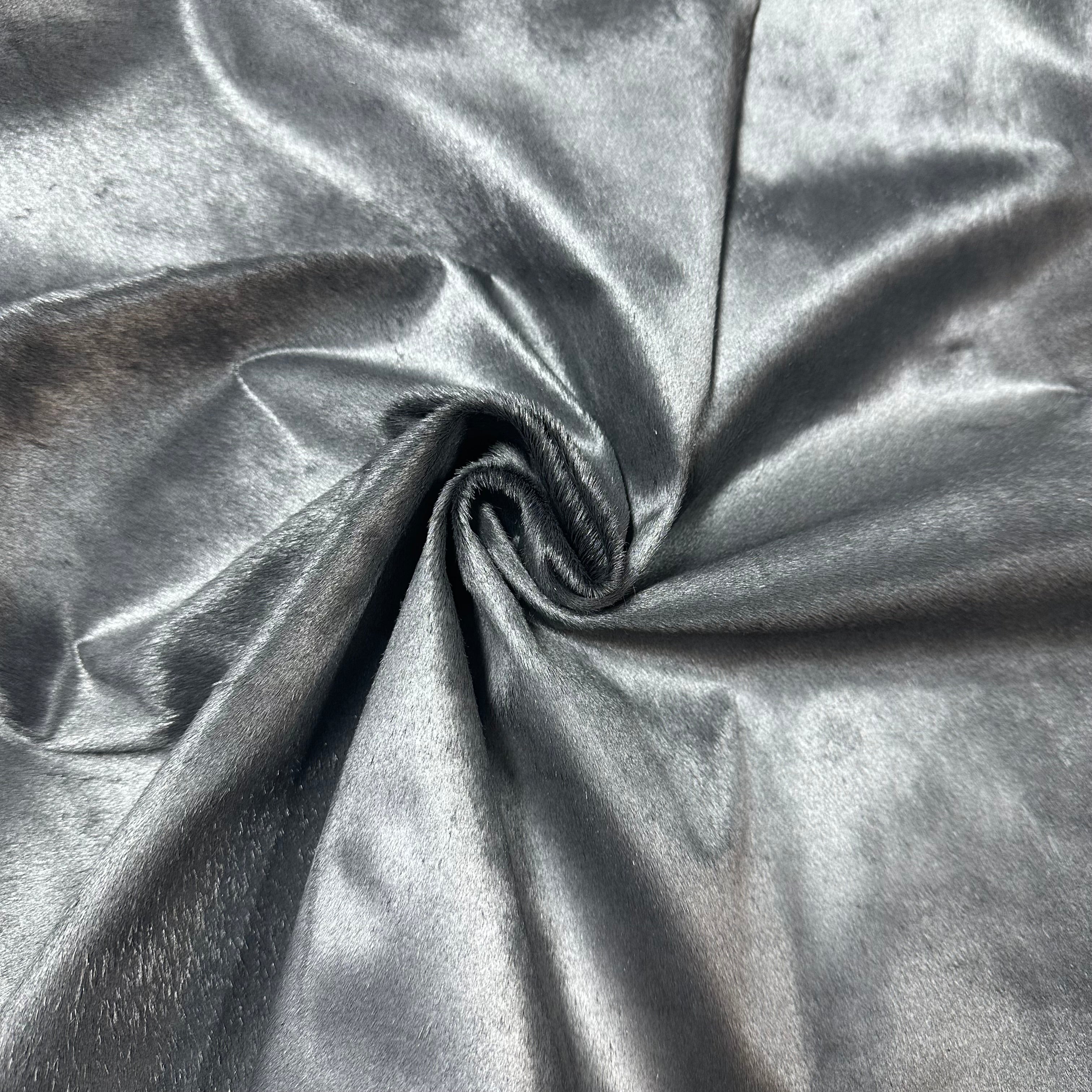 Metallic Cavalino Hair-on Calf, 2 oz - Silver