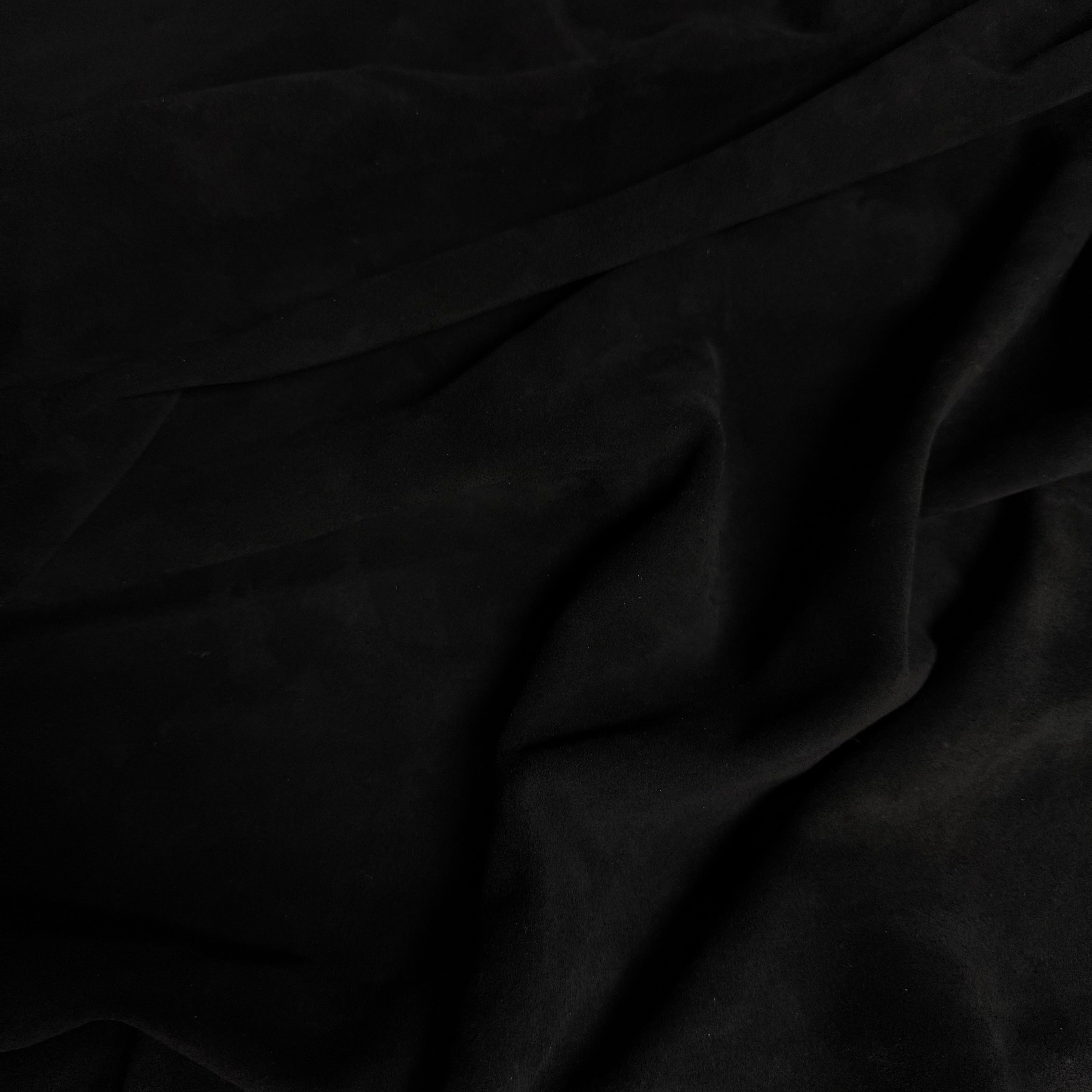 Economy Calf Suede Split, 2 Weights - Black