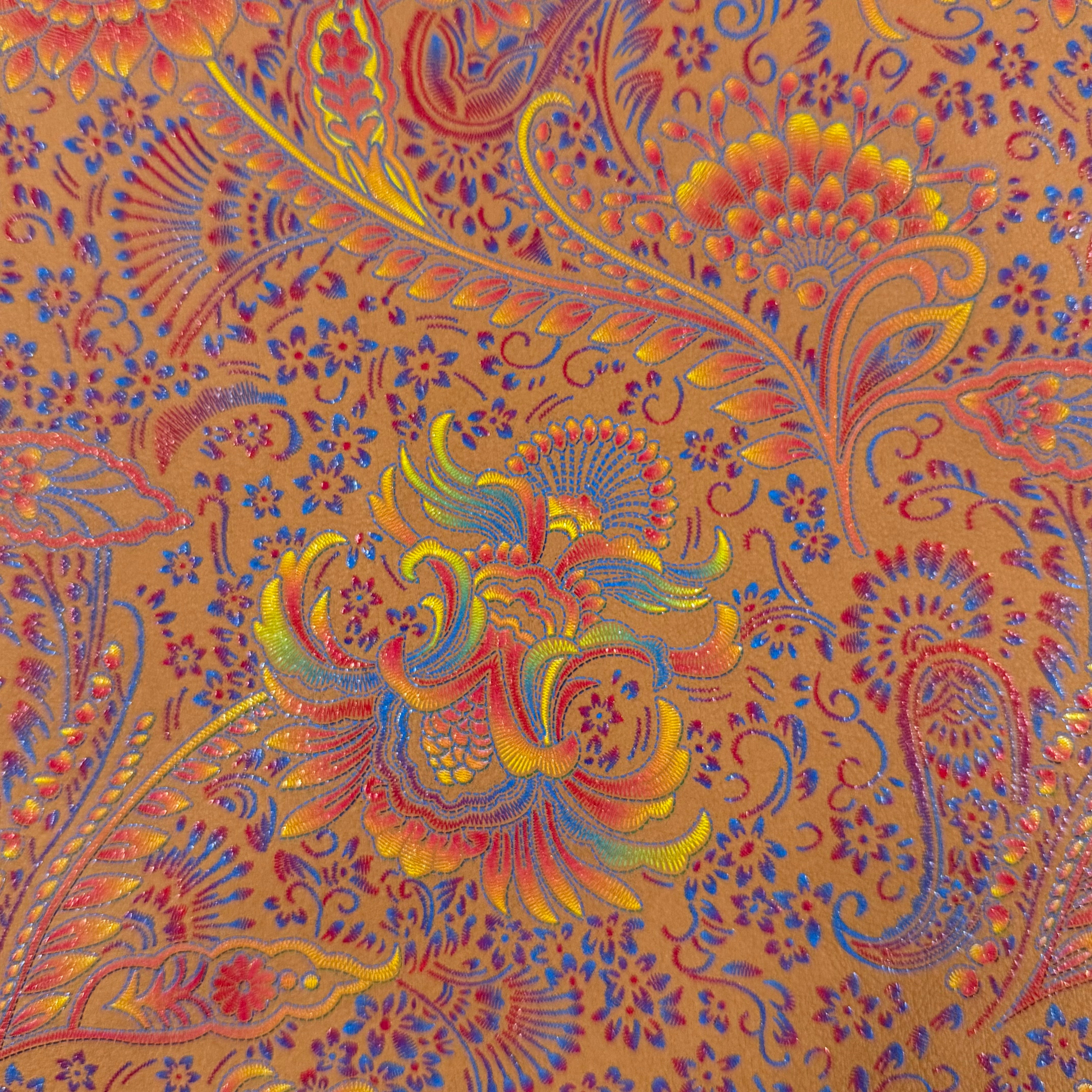 Floral Jacquard Nubuck Cow, 3 oz - 4 Colors