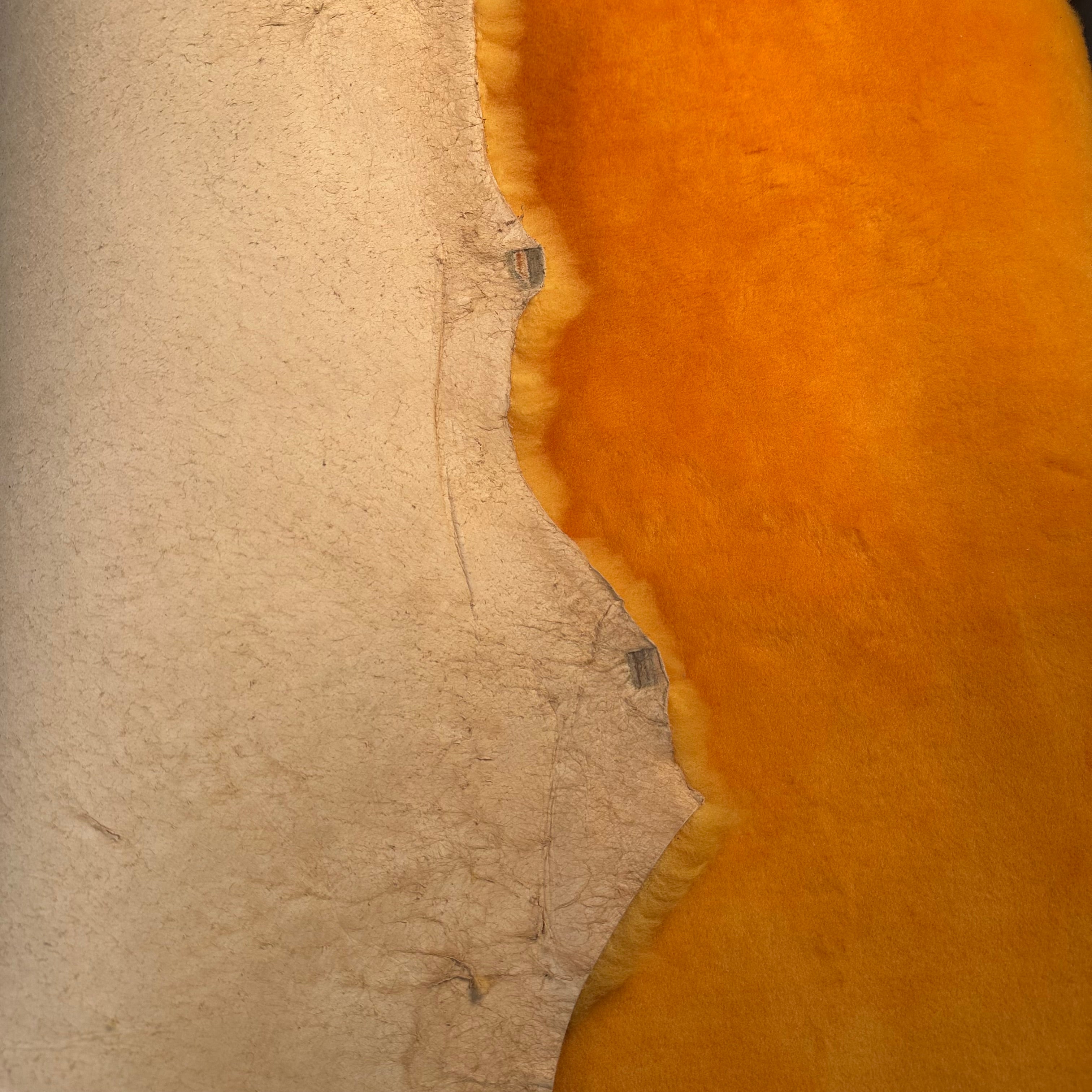 Premium Bark-Tanned Sheepskin Shearling Wool Hide