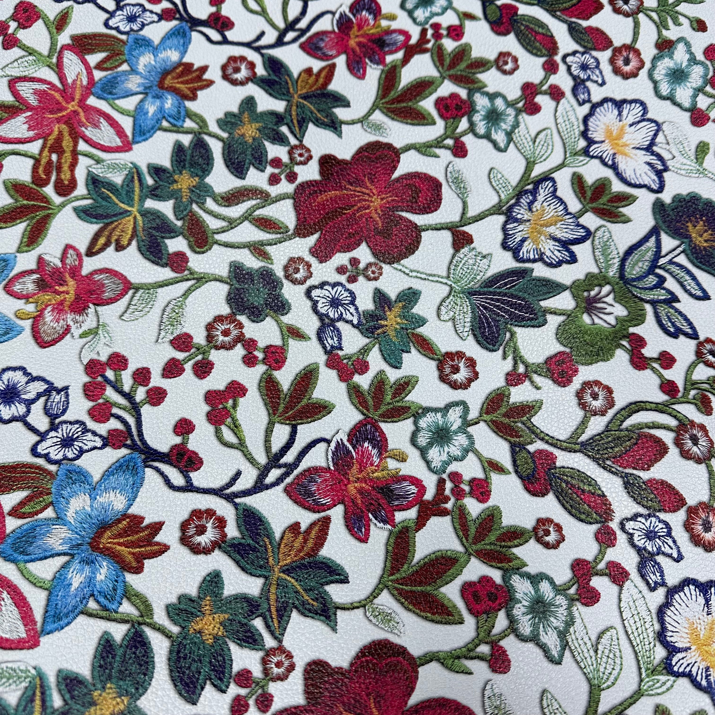 Printed Floral Goat, 3D-Embossed, 2 oz