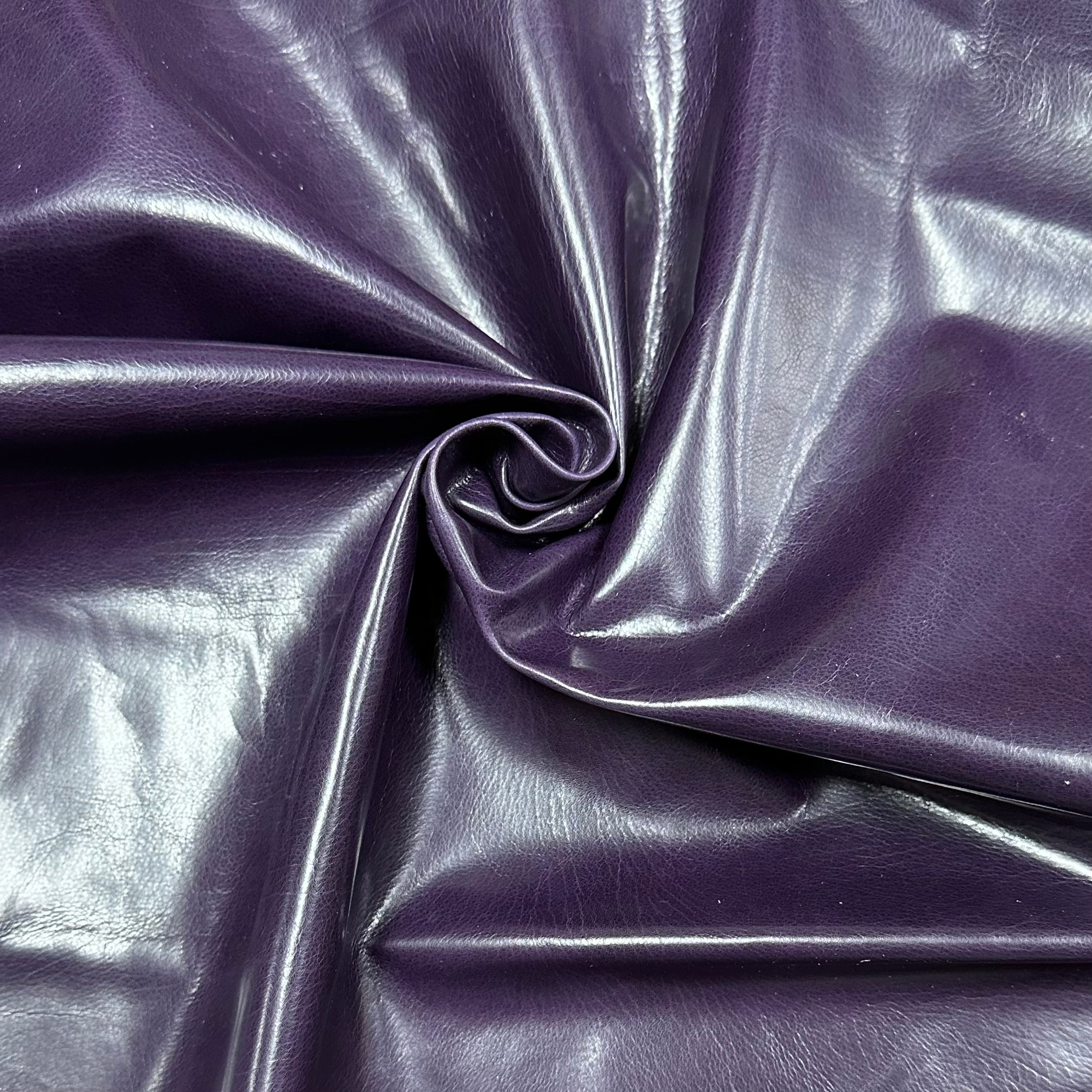 DEEP PURPLE BABY GLAZED CALF