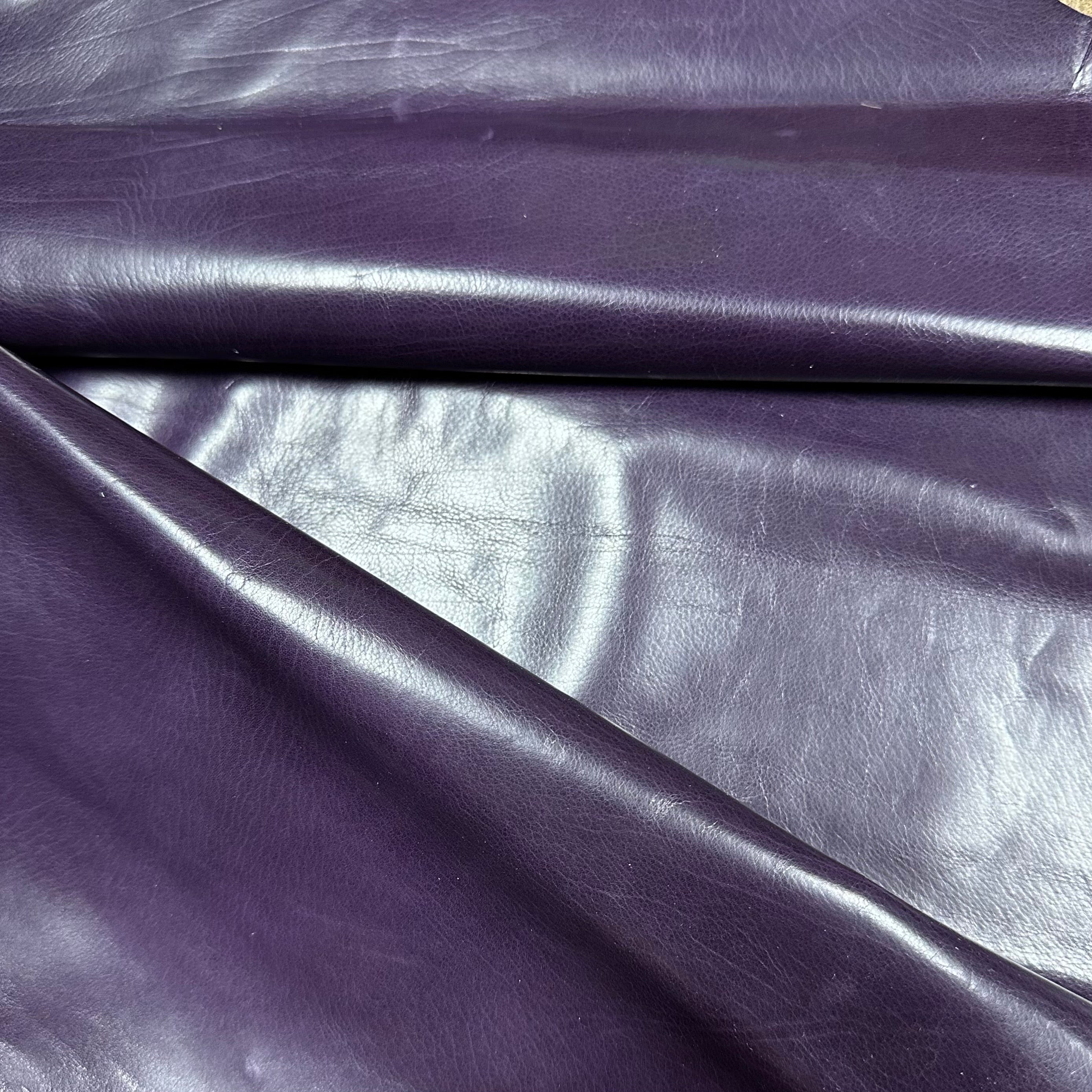 DEEP PURPLE BABY GLAZED CALF