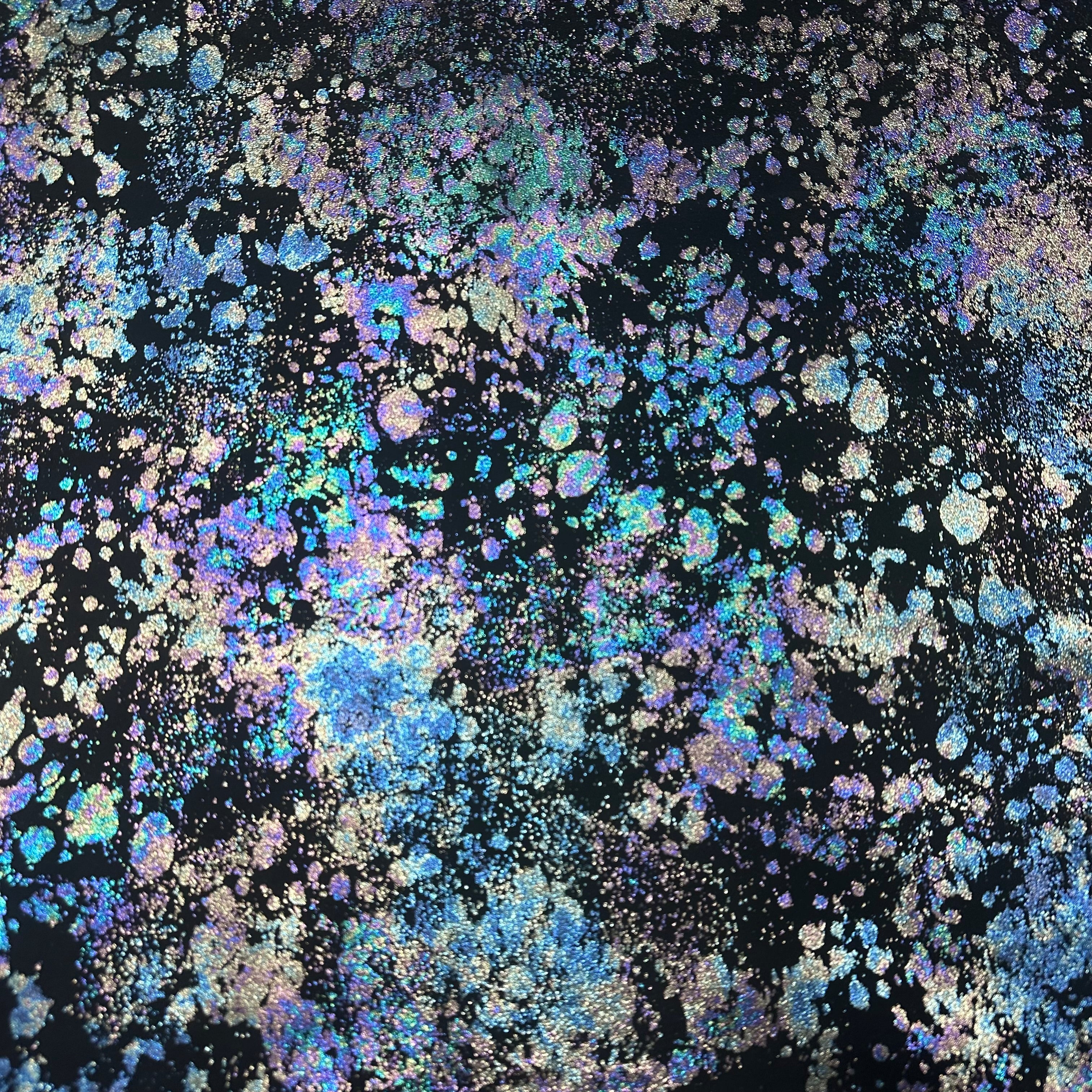 Metallic Foil Calf Suede, 3 oz