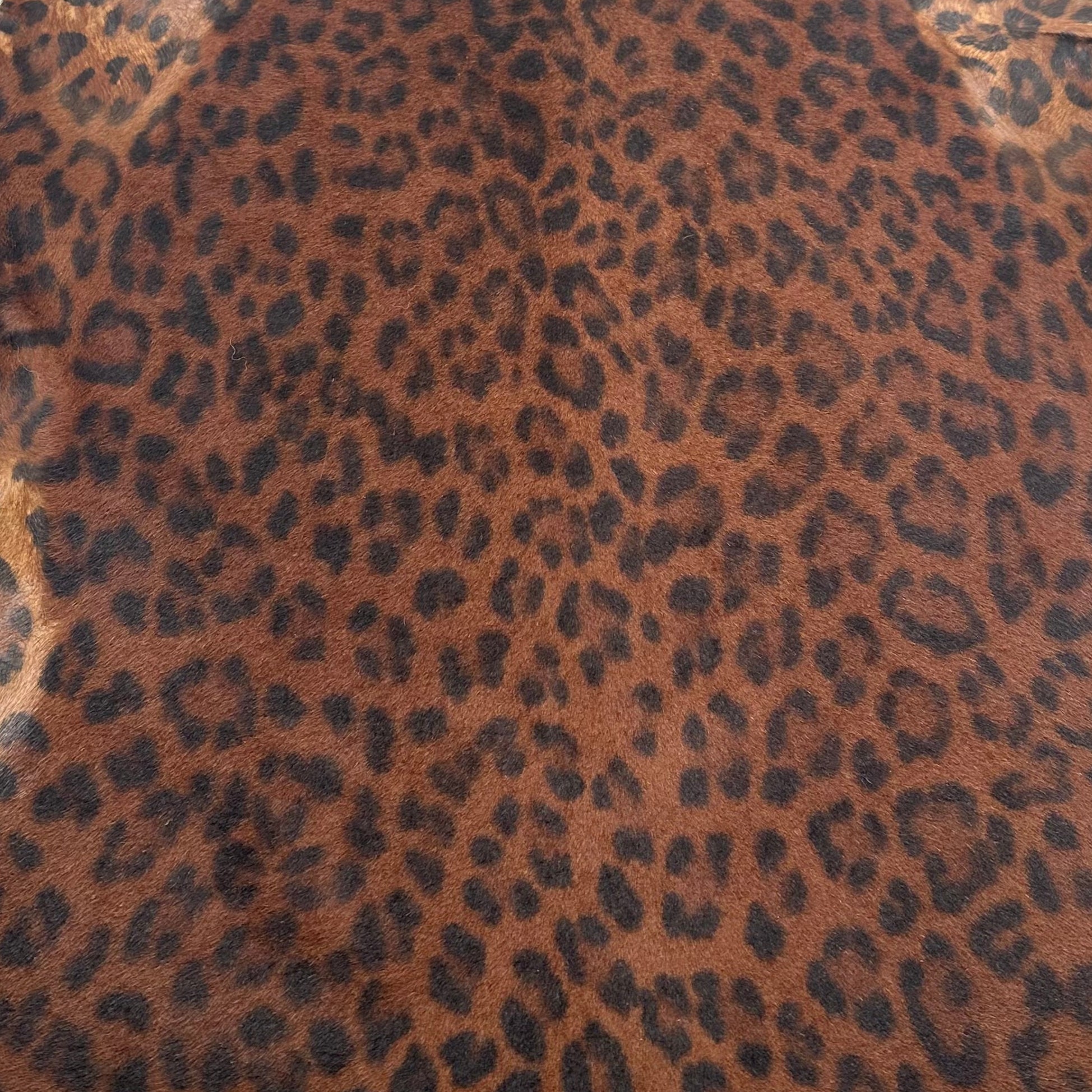 Leopard Print Merino Shearling - Tone on Tone Back