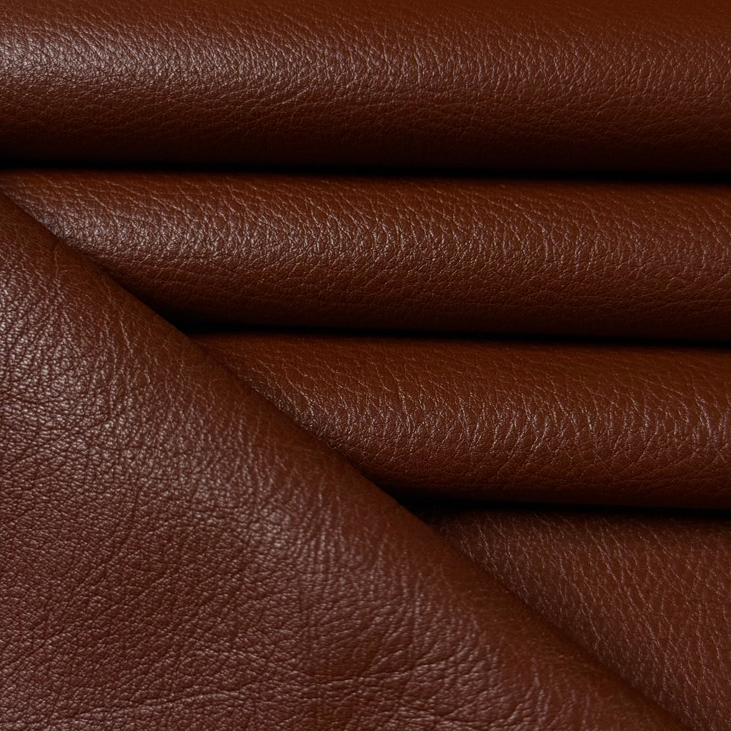 Garment Weight Full Grain Cowhide, 2.5 oz | Black & Cognac