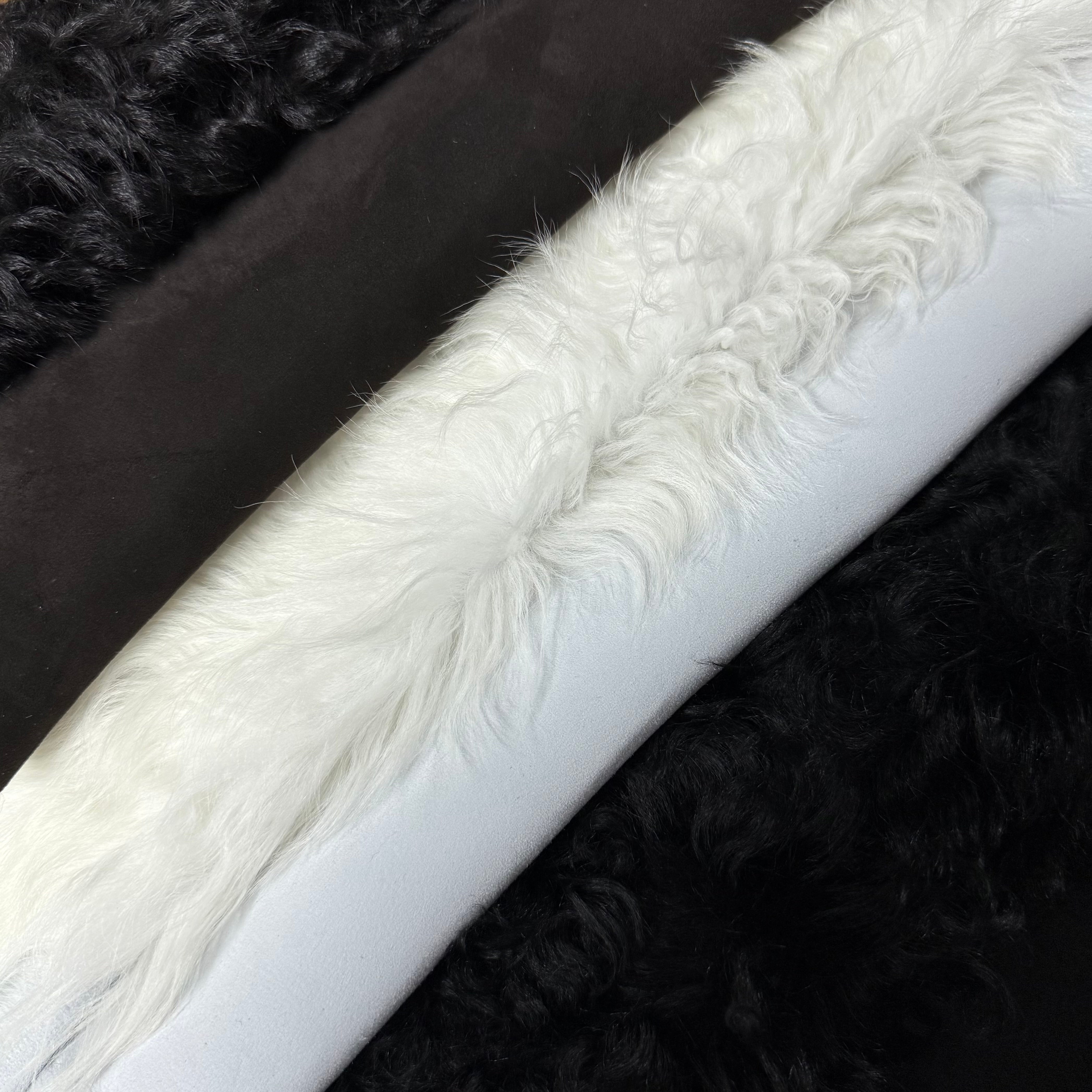 Curly Tigrado Shearling, Suede Back - 3 Colors