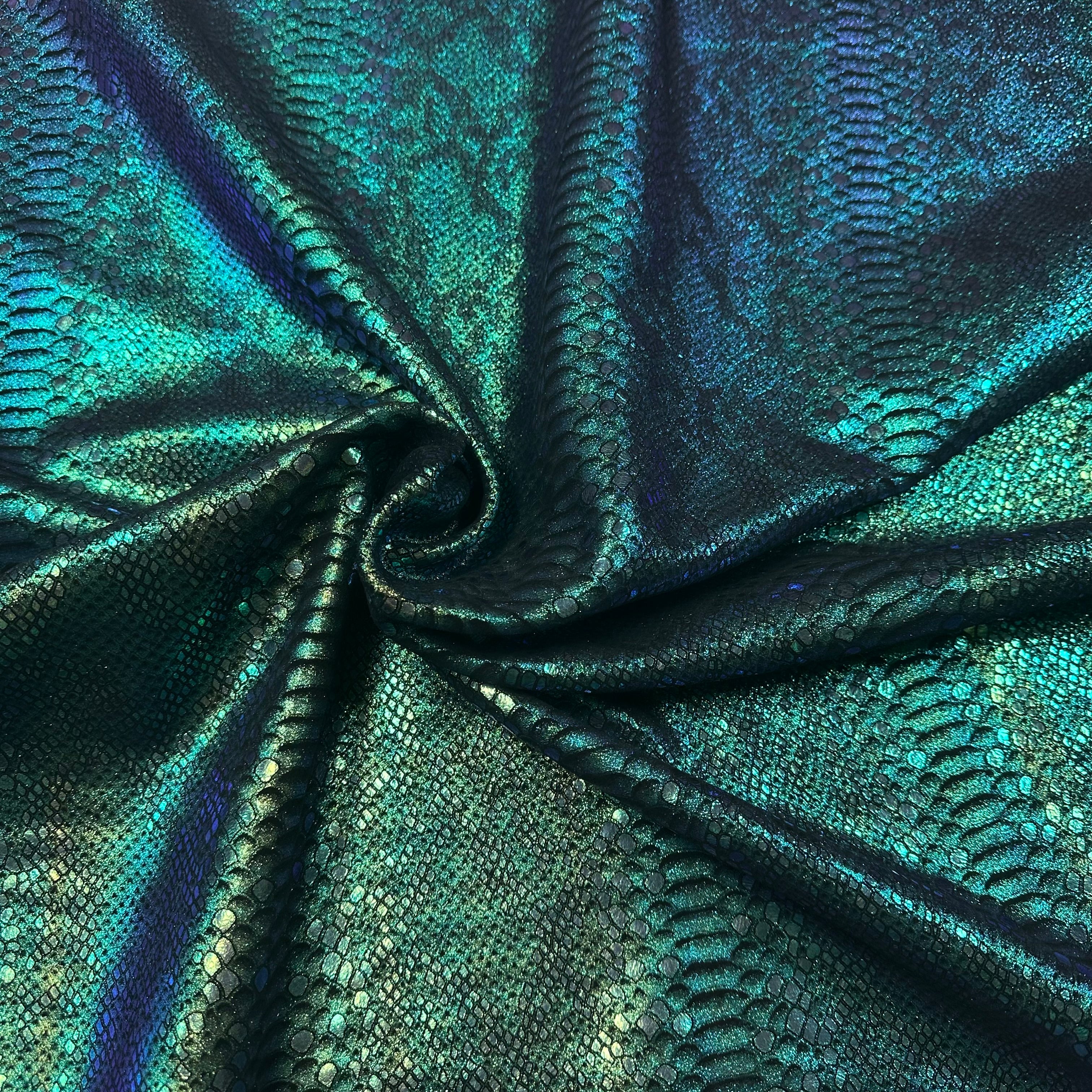 Metallic Foil Calf Suede, 3 oz