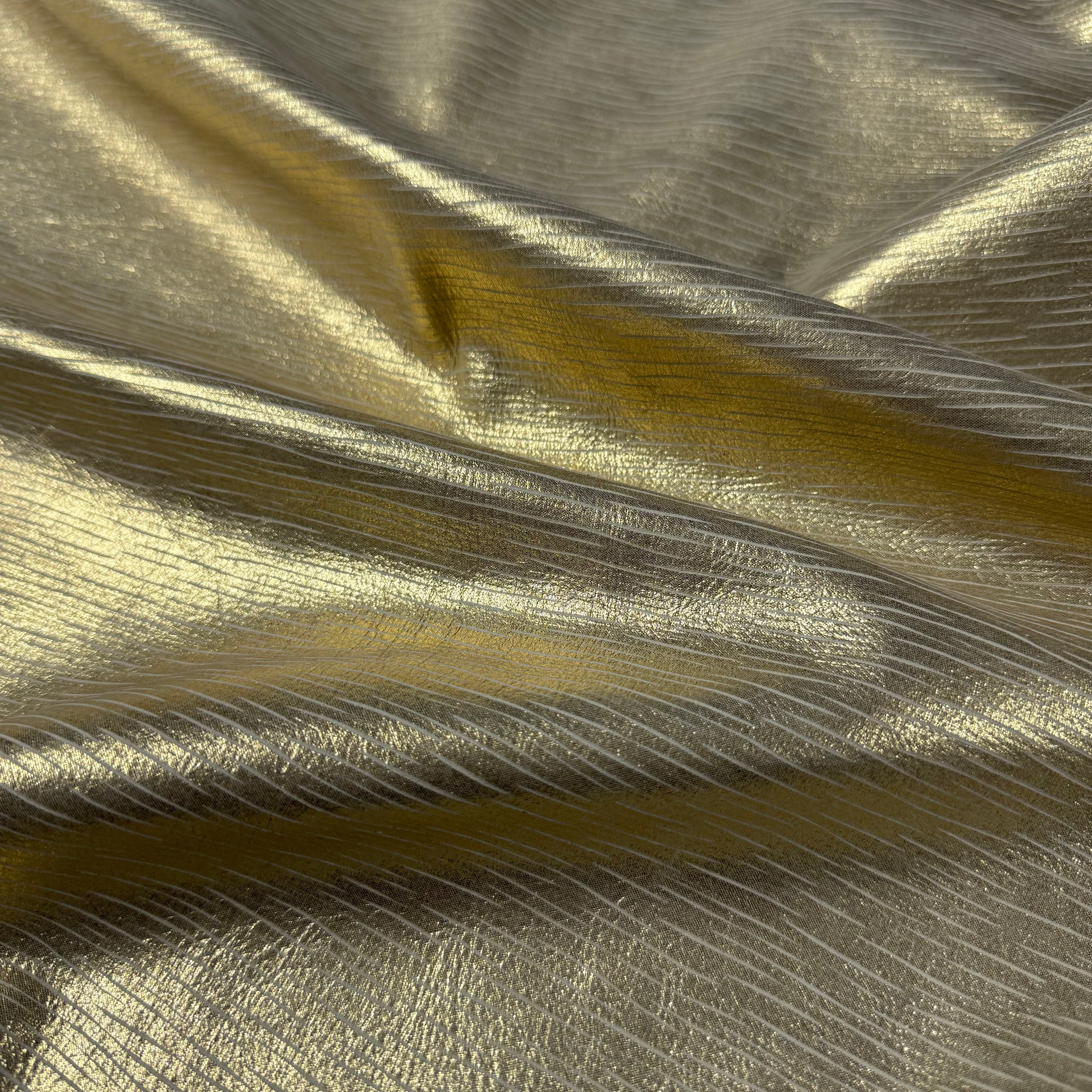 Metallic Shark Embossed Cow, 2.5 oz | Champagne