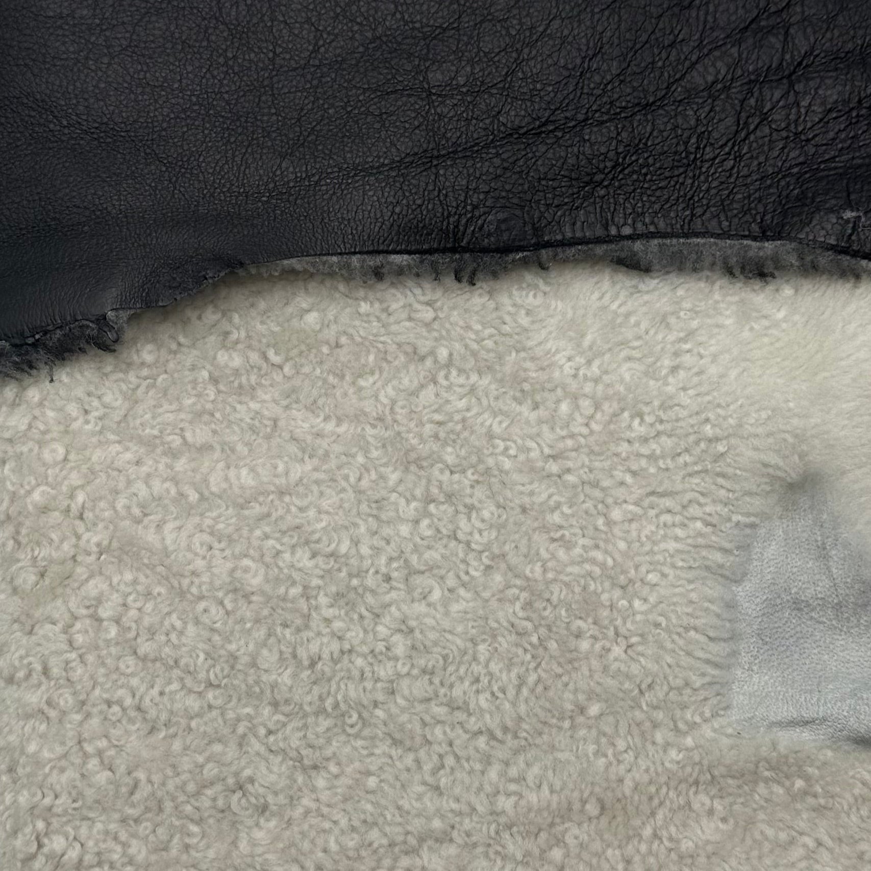 Curly Merino Shearling - Natural, Nappa Back