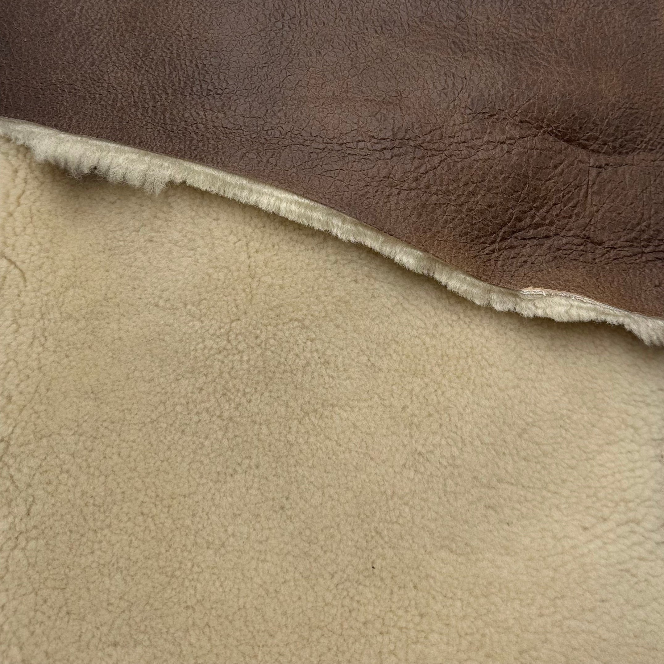 Bomber Jacket Sheepskin Shearling - Distressed Nappa Back