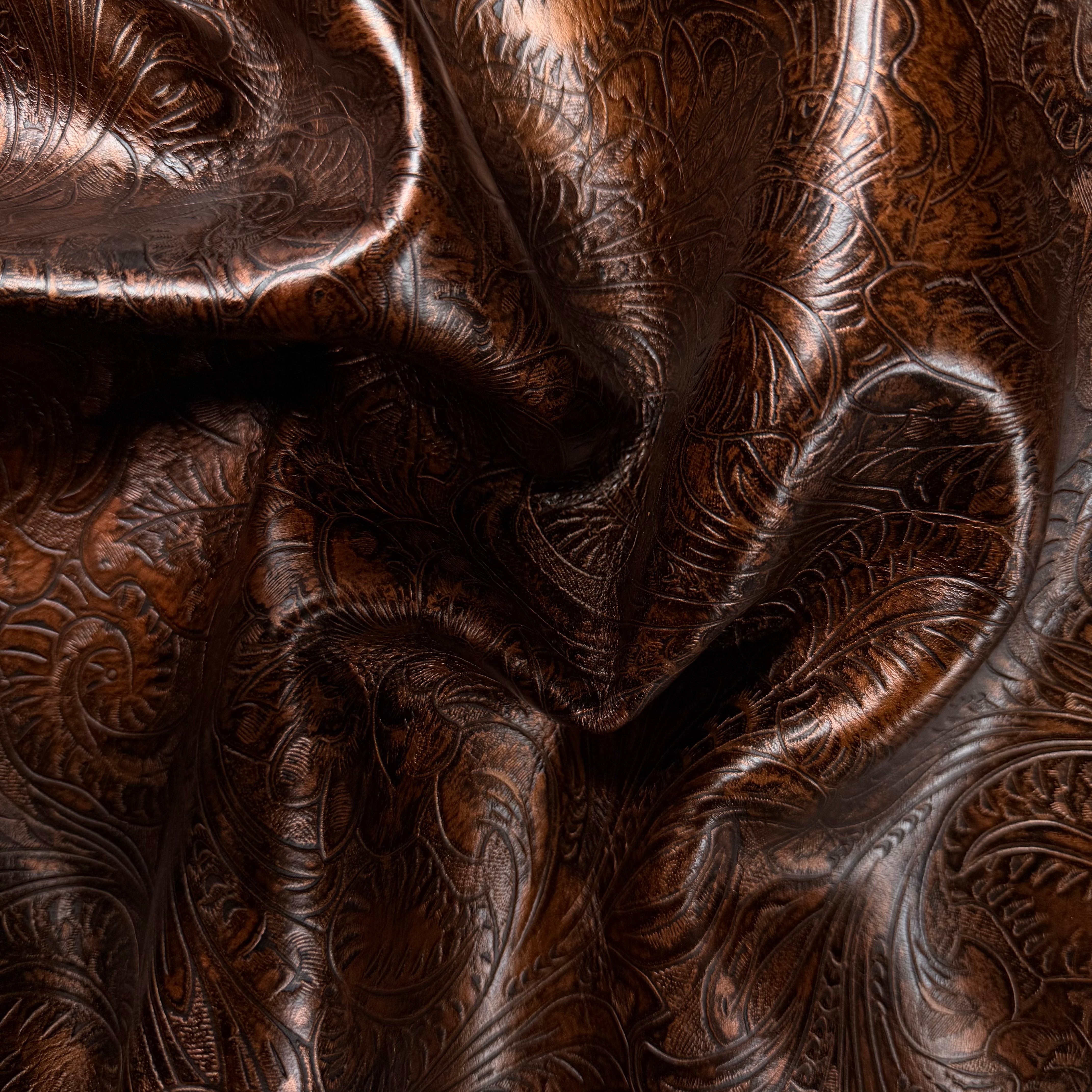 Hand-Stained Floral Embossed Cow, 3 oz | 10+ Colors