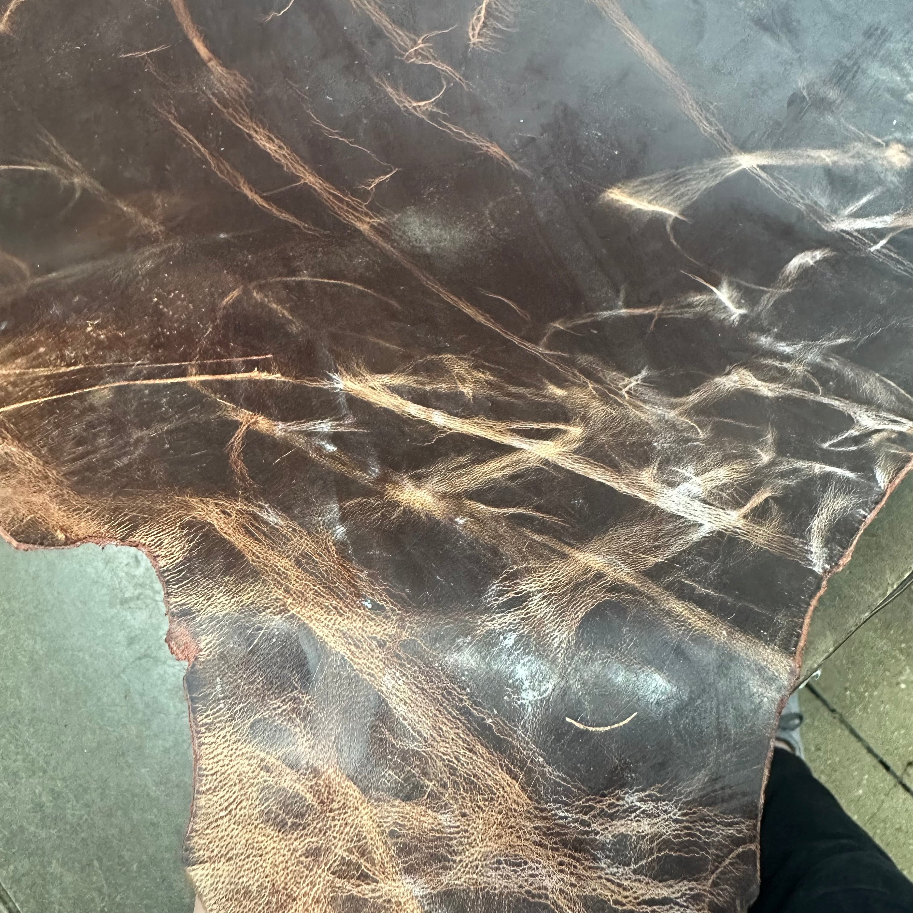 Distressed Waxed African Goat, 2-3 oz