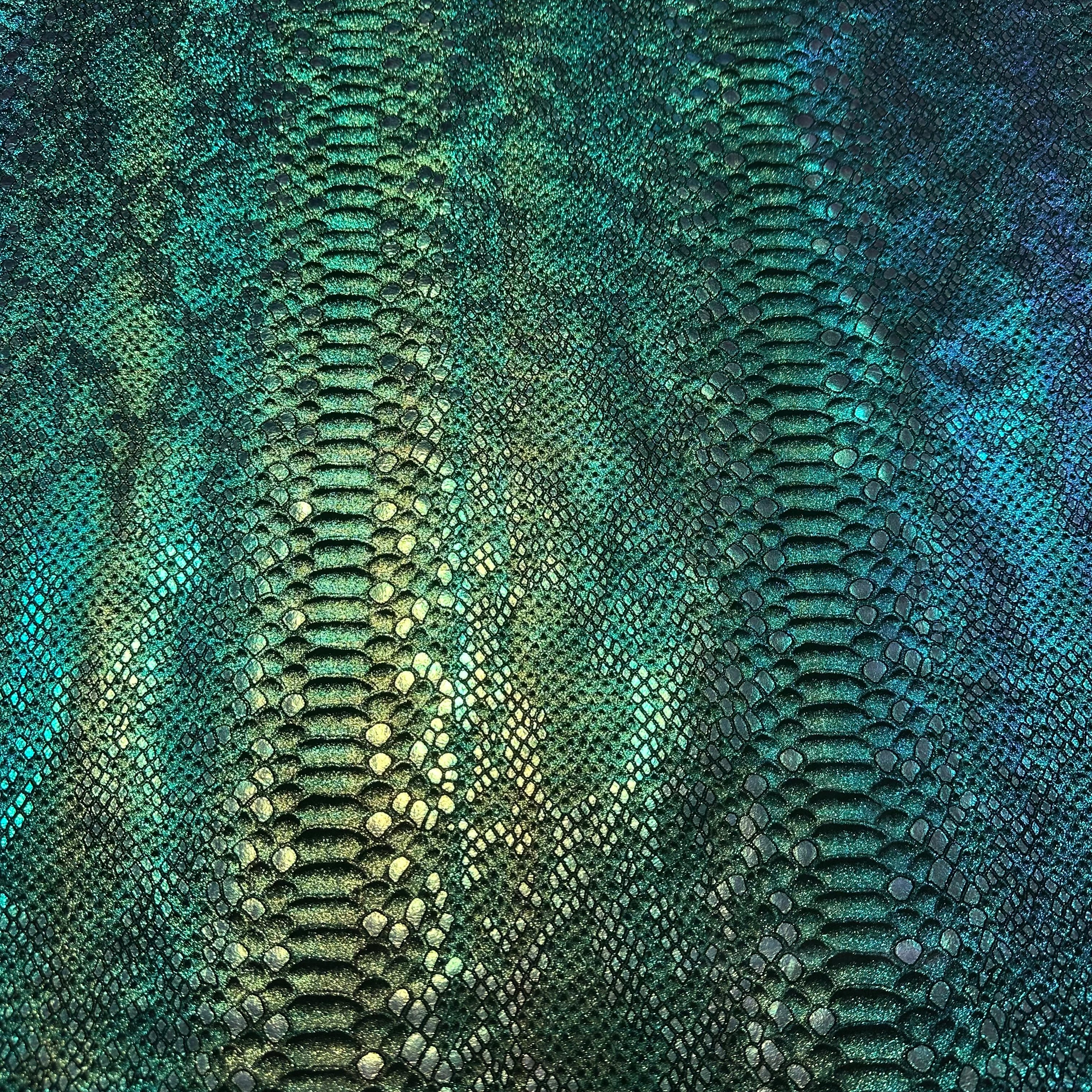 Metallic Foil Calf Suede, 3 oz