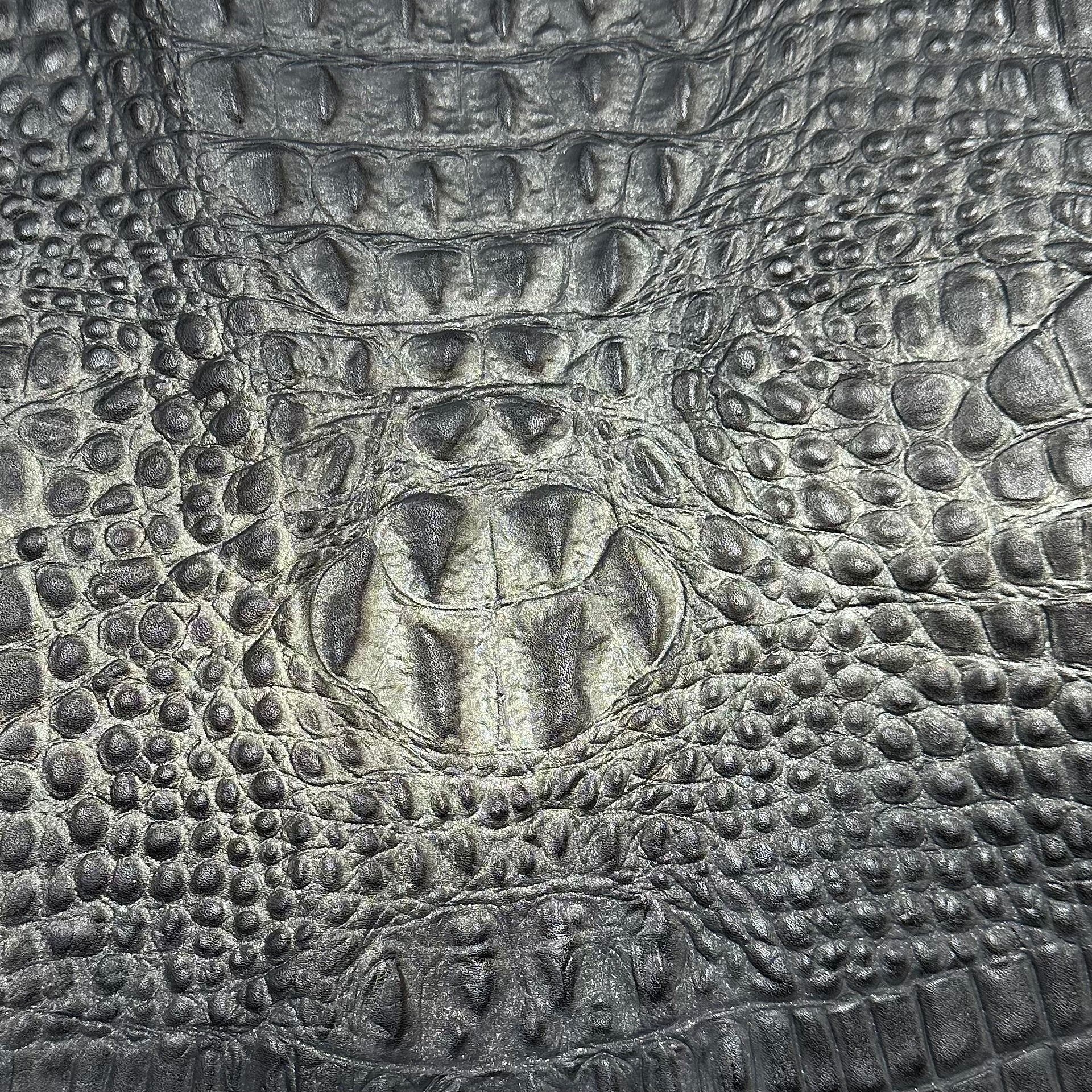 Hand-Stained Crocodile Embossed Cow, 3 oz | 25+ Colors