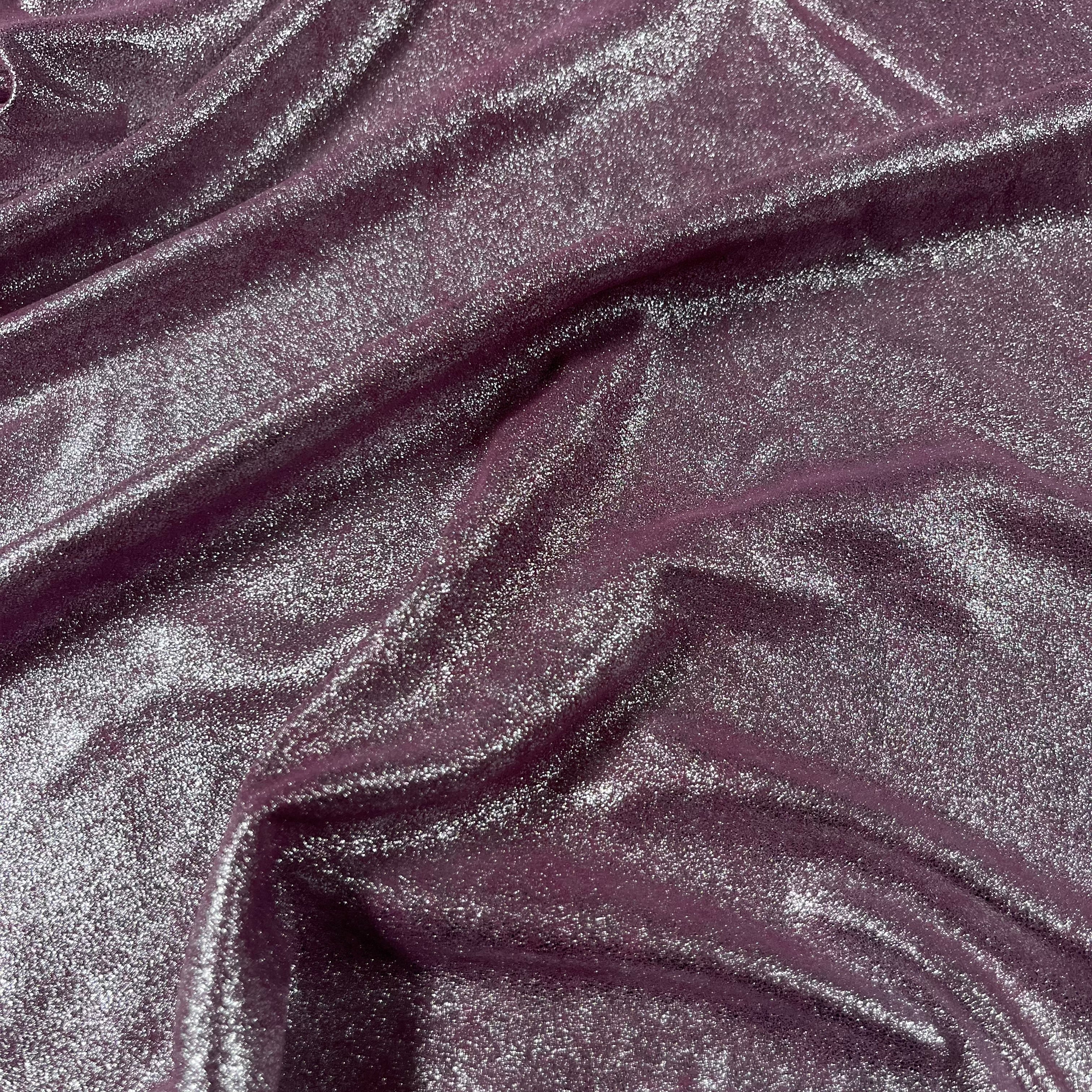 glitter foil goat suede pink