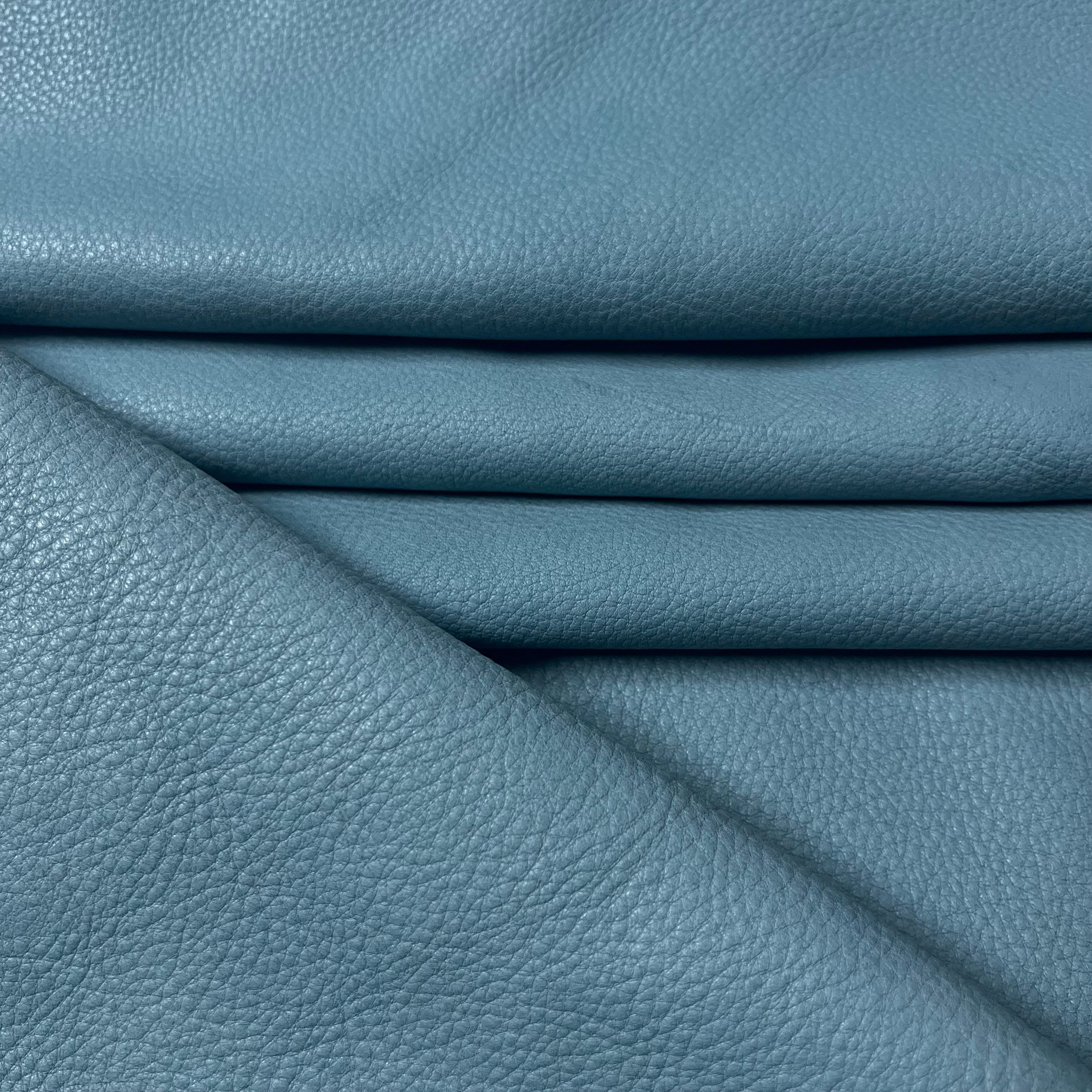 Veg Line - Soft Veg-Tan Cowhide, Slate Blue