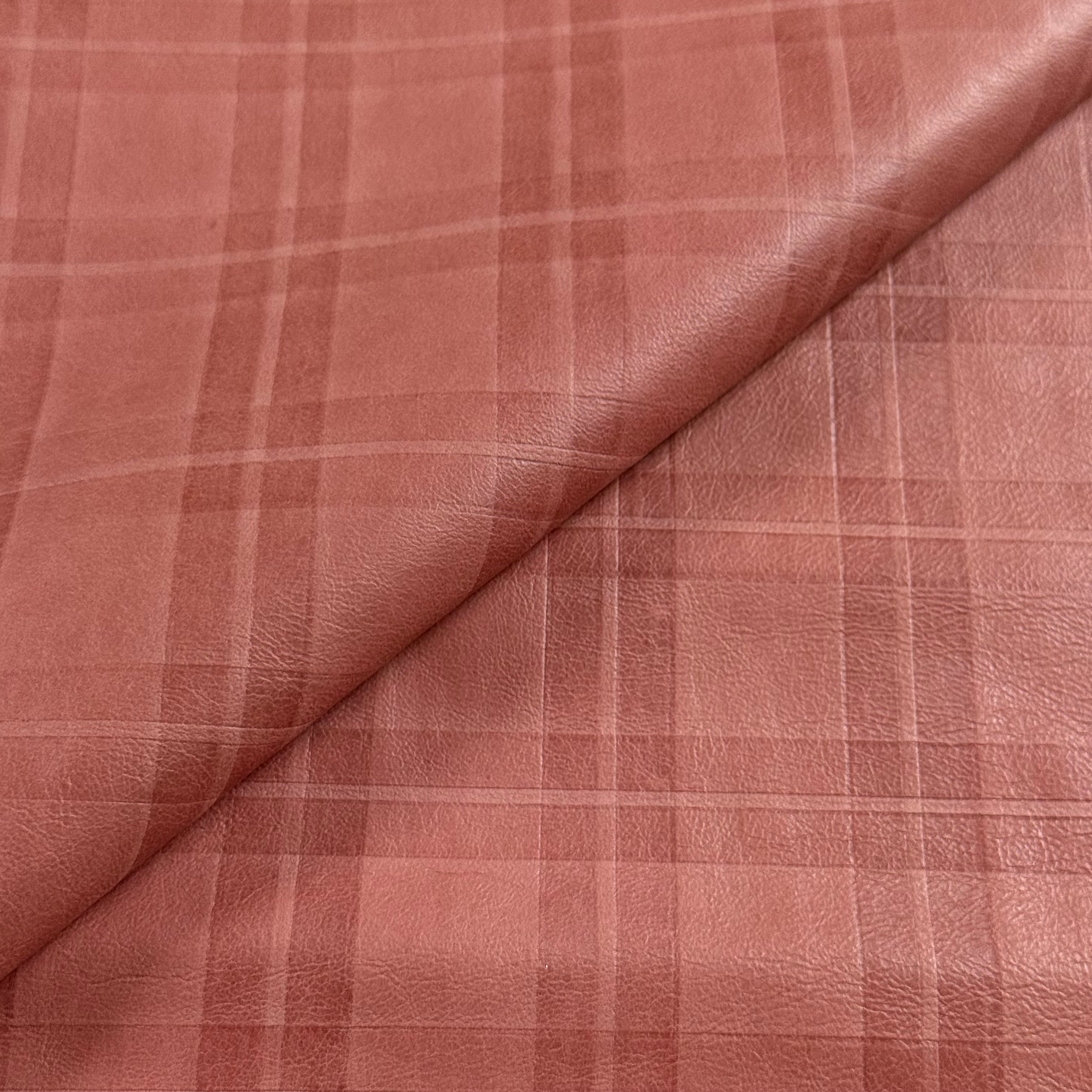 plaid embossed lamb red