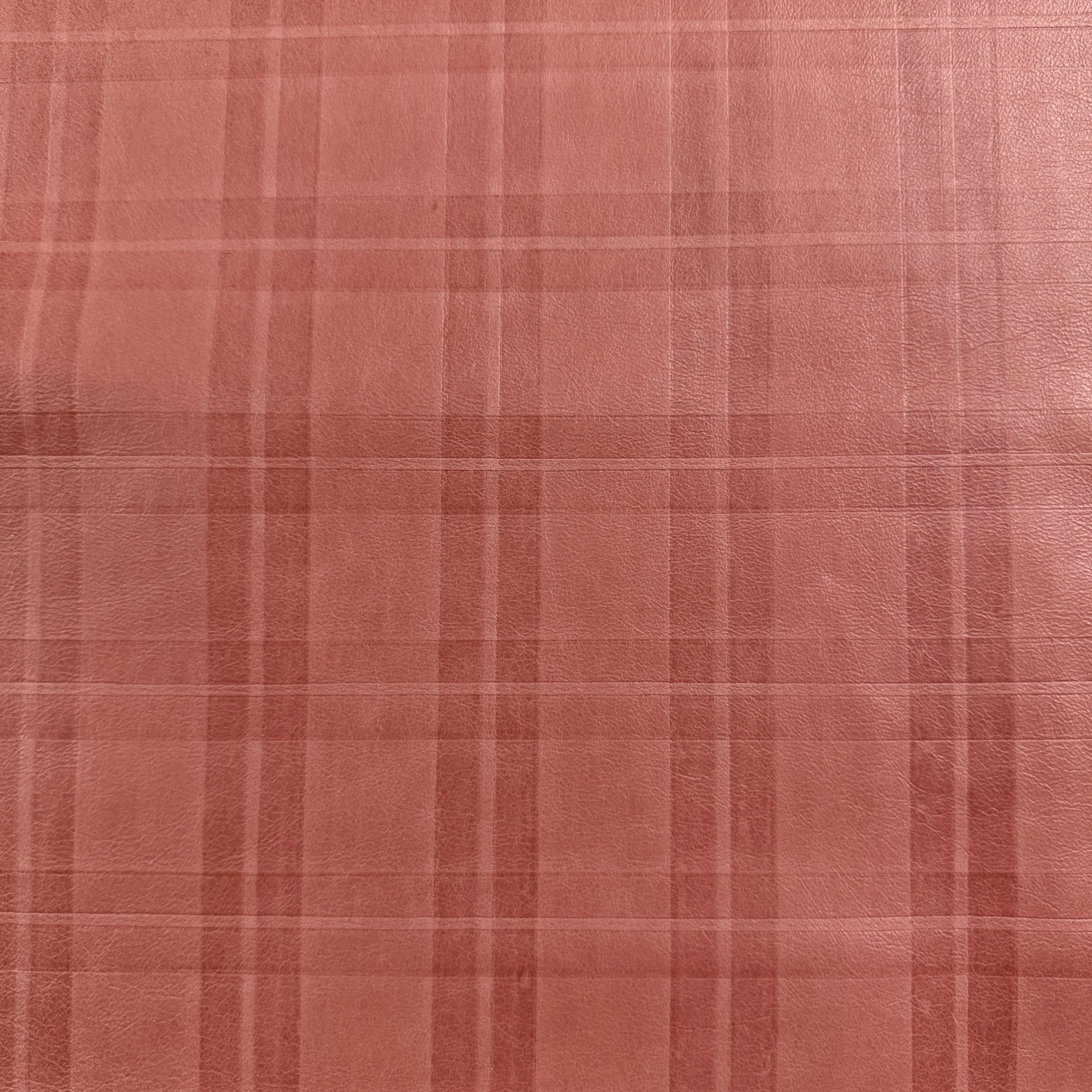 plaid embossed lamb red