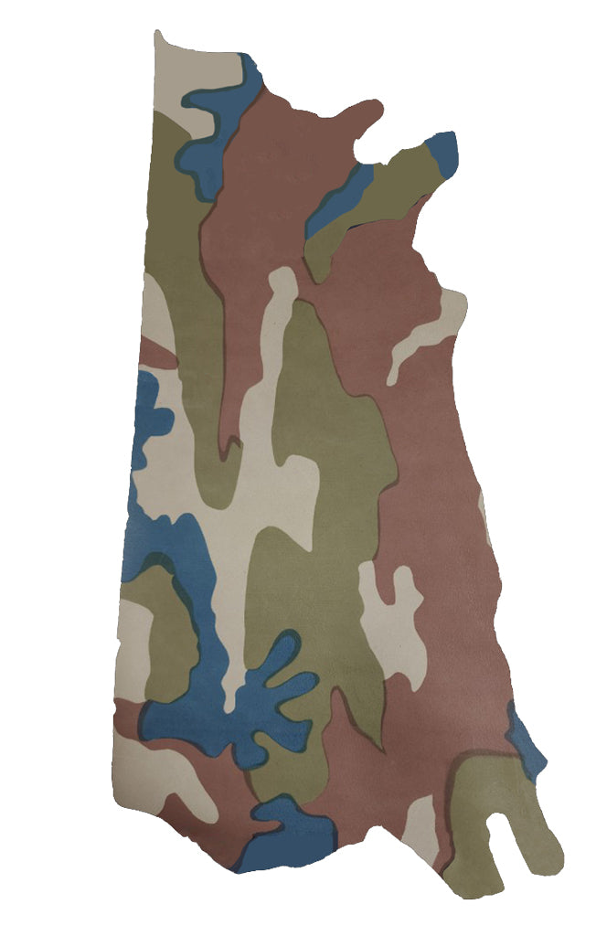 CAMOUFLAGE COWHIDE SIDE (SMOOTH)