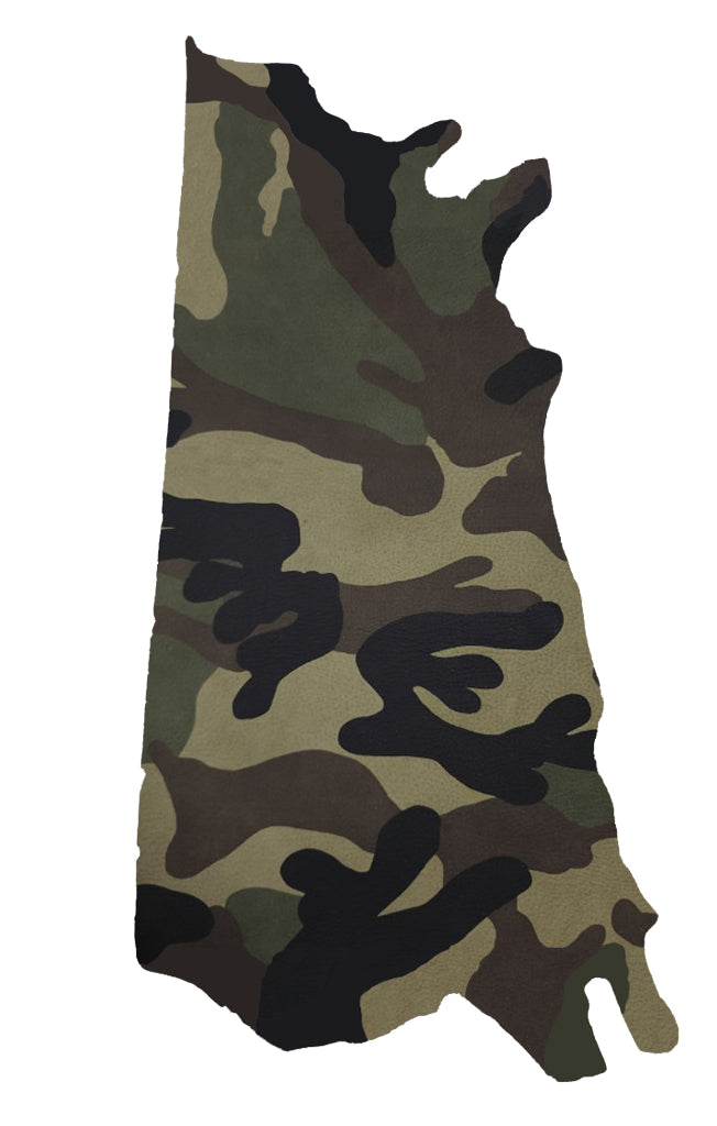 CAMOUFLAGE COWHIDE SIDE (SMOOTH)