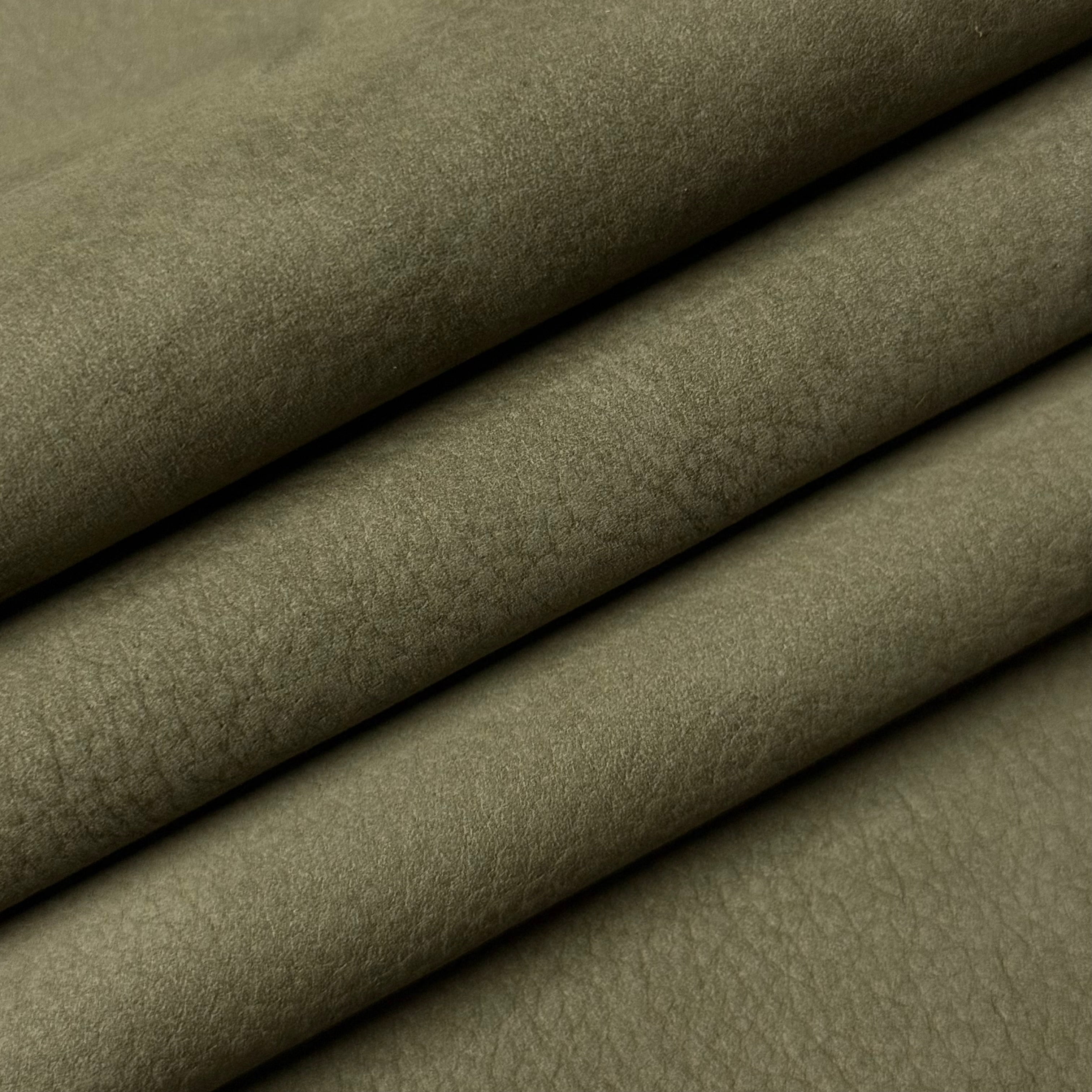 Premium Top Grain Nubuck Cowhide, 3-4 oz - 6 Colors
