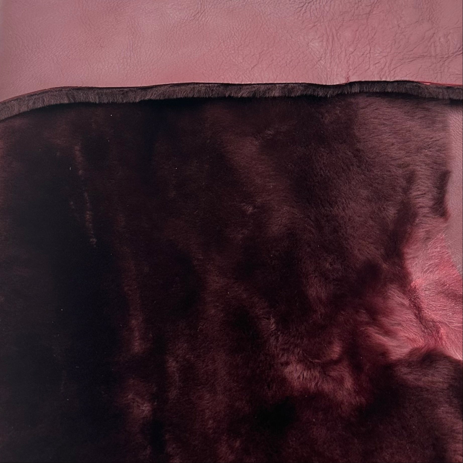 Ironed Merino Shearling 10MM | Nappa Matched Back
