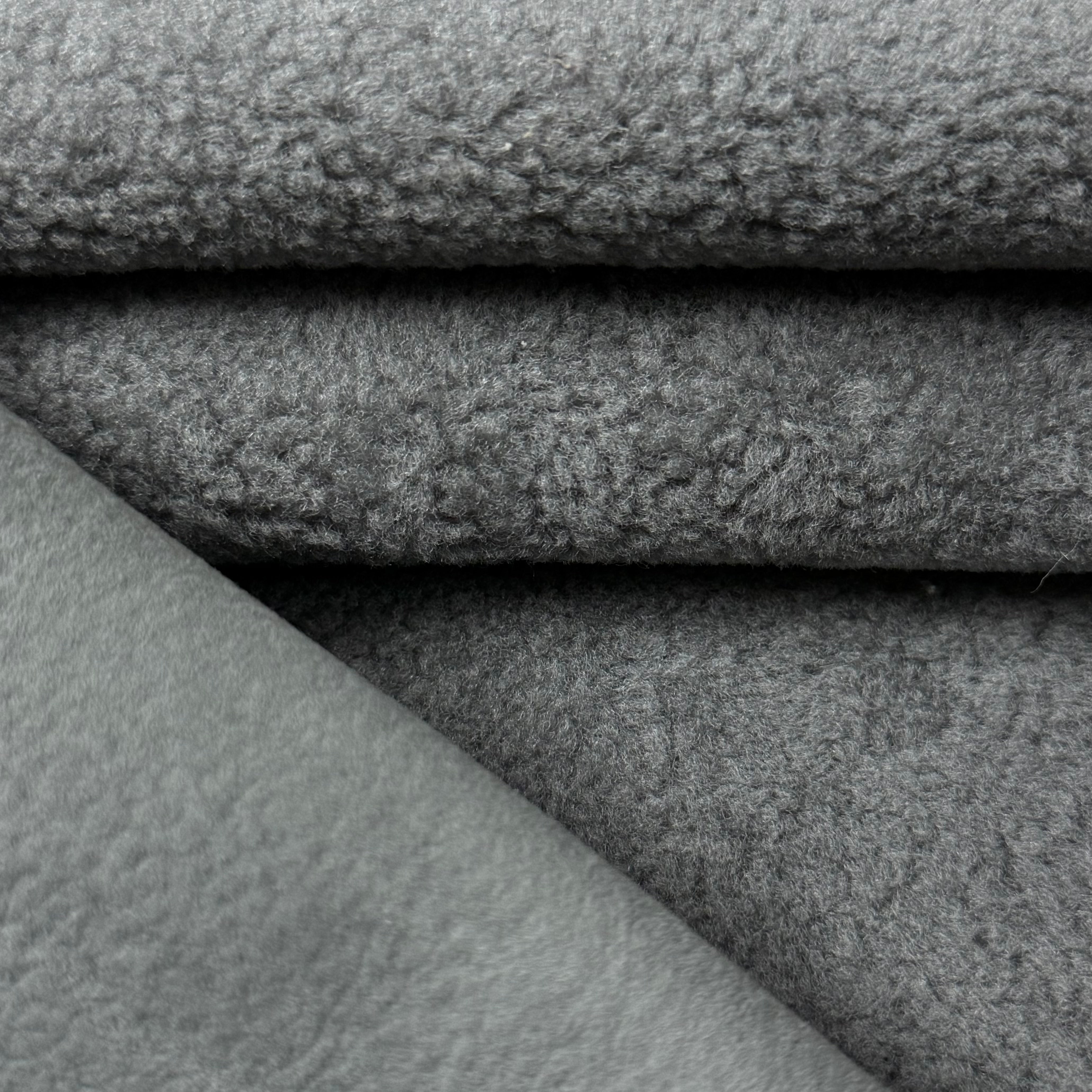 Curly Merino Shearling, Suede Back - Pecan & Gray