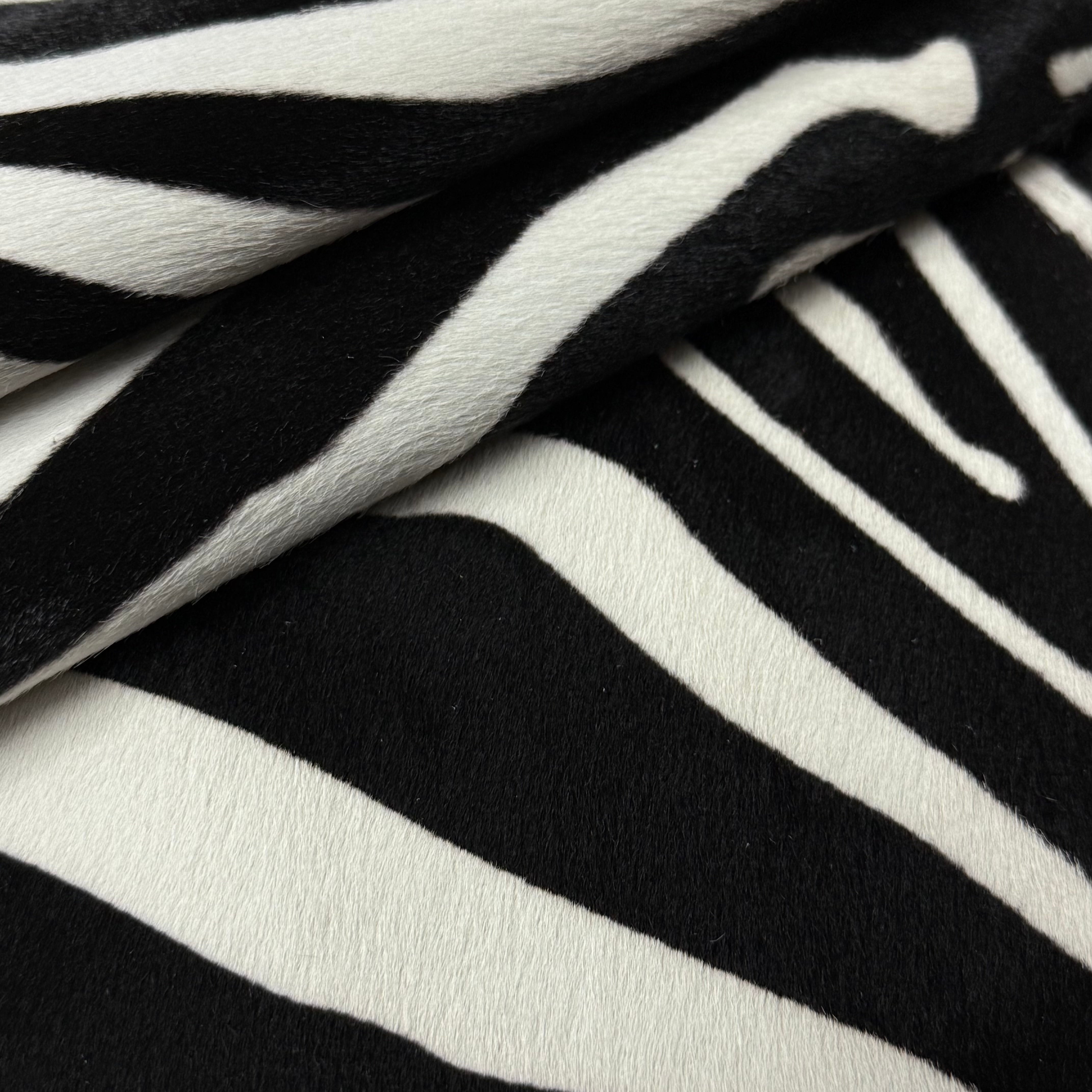 Zebra Cavallino Hair-On Calfskin, 2 oz - 2 Colors