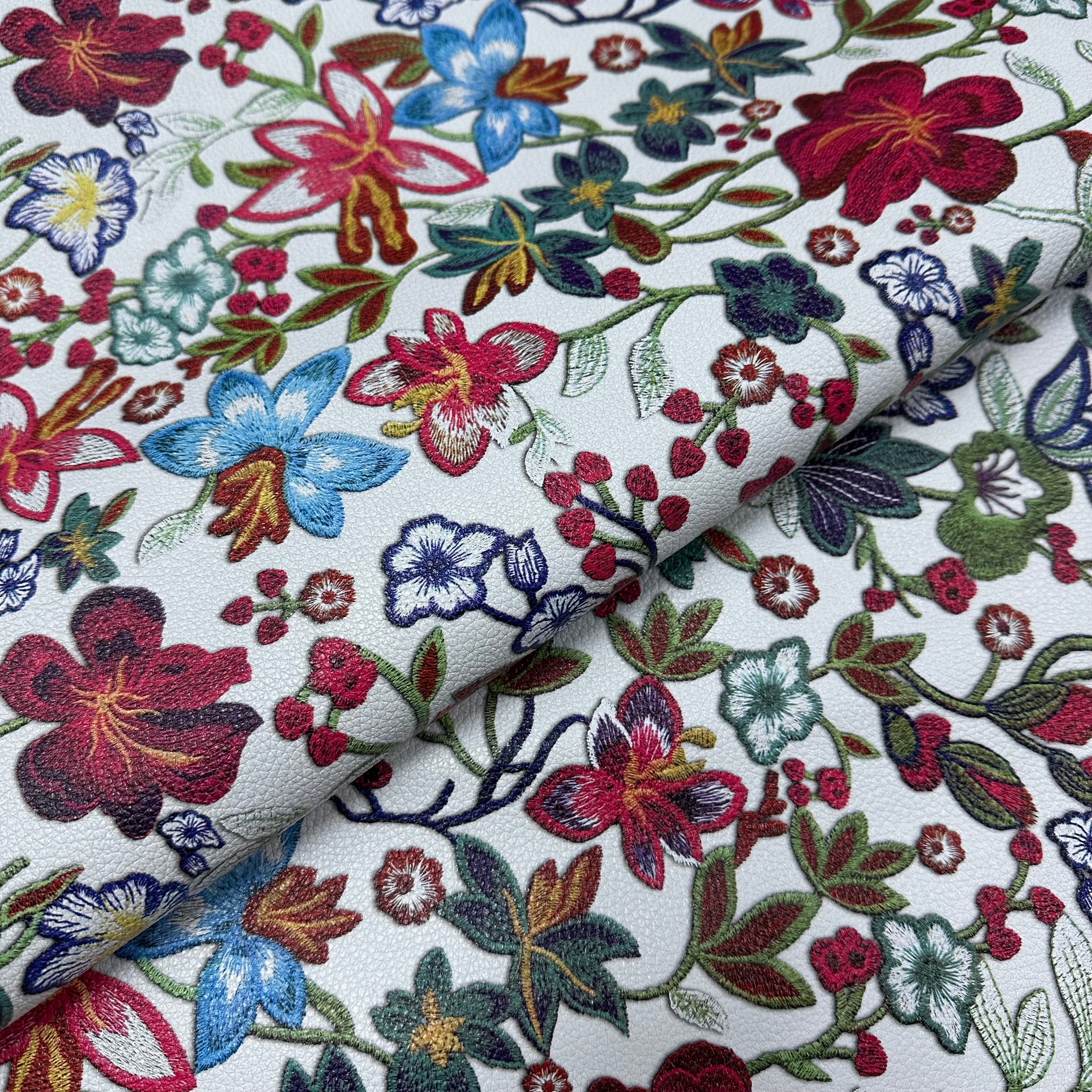 Printed Floral Goat | Embossed Multicolor Design