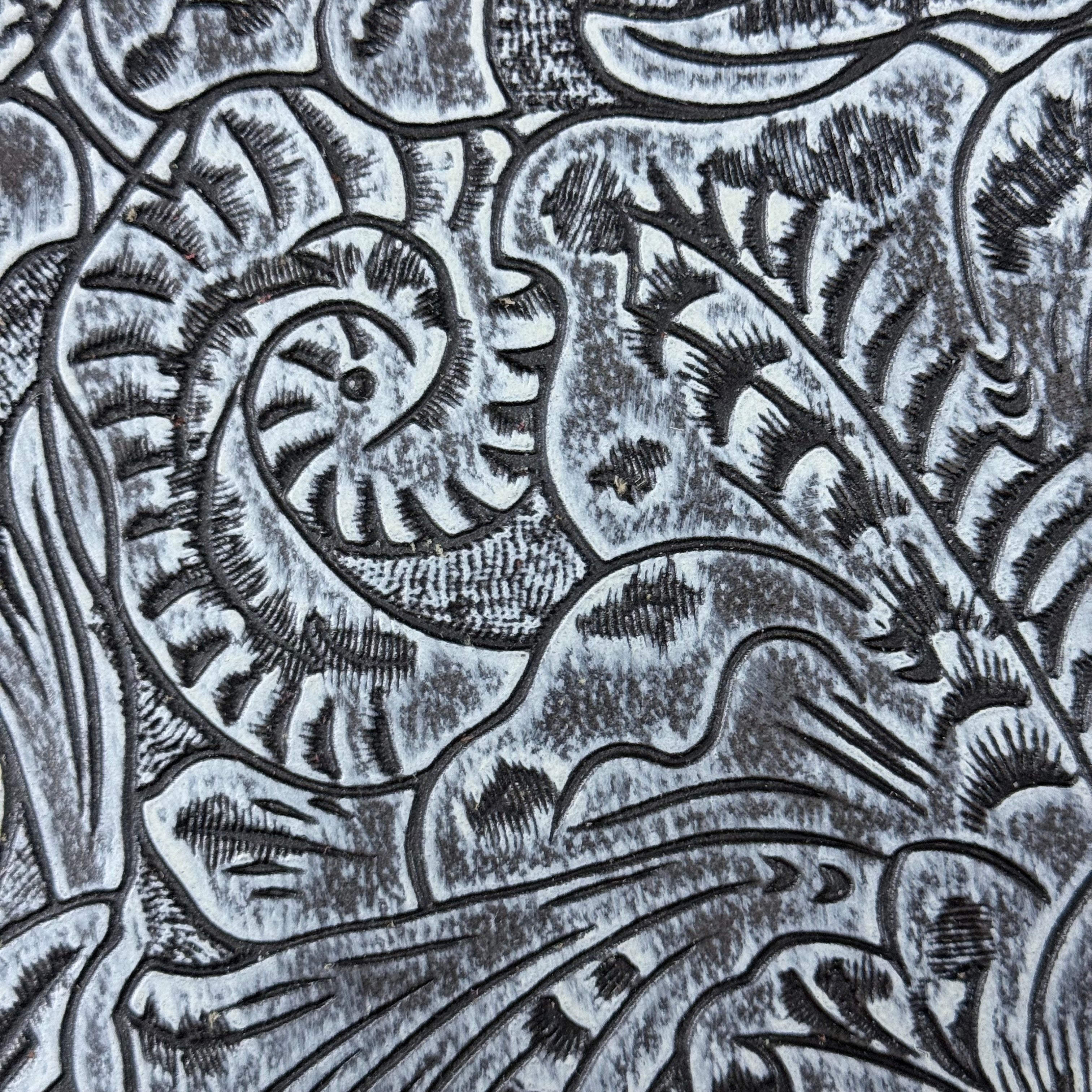 Hand-Stained Floral Embossed Cow, 3 oz | 10+ Colors