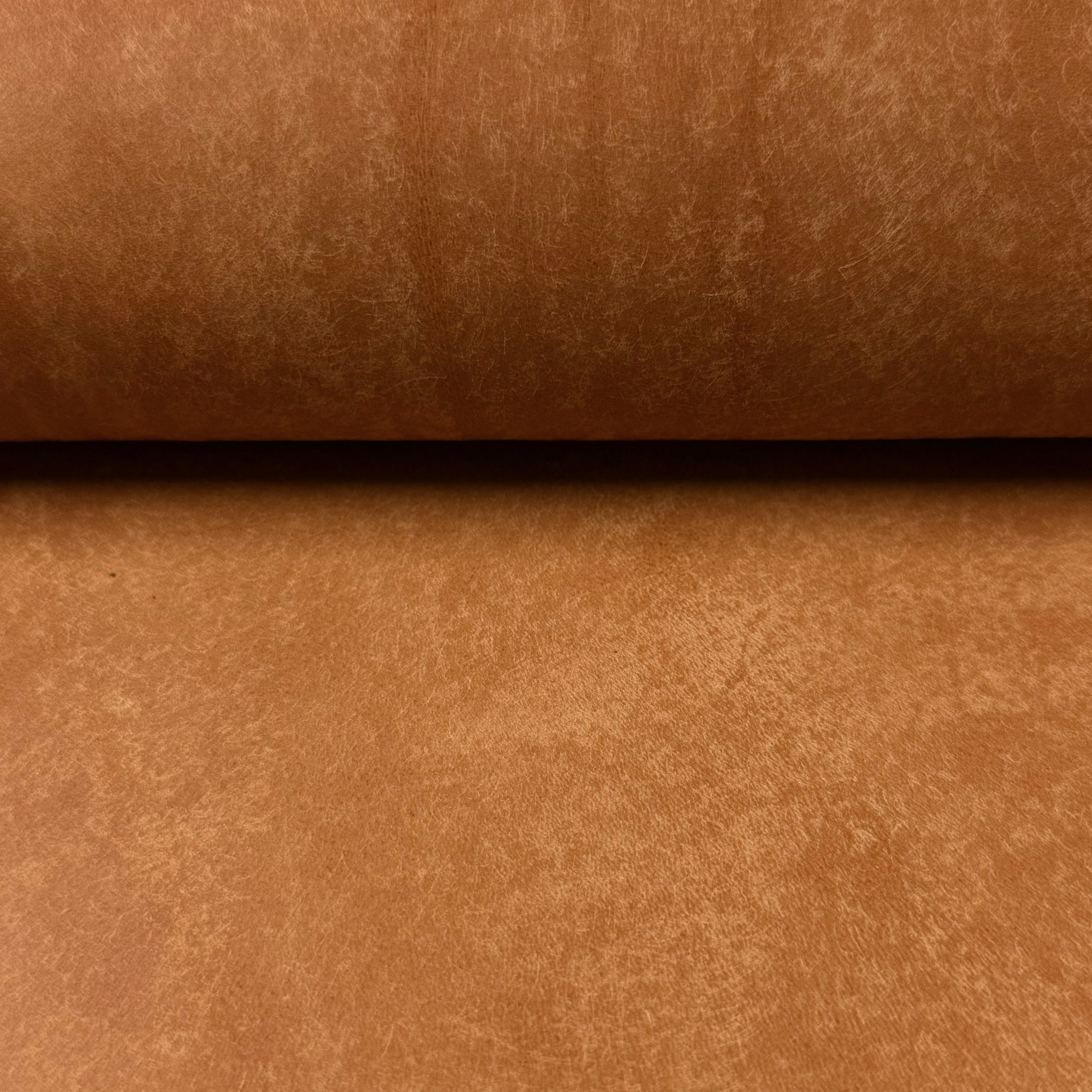 Tan Graffiti Italian Veg Tan leather by MPG Conceria, 3.5-4 oz, featuring a textured, matte finish.